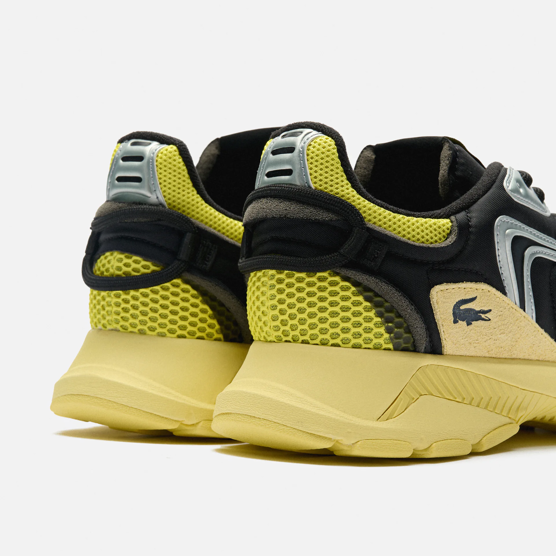 Lacoste L003 Neo Contrasted Textile Sneakers Yellow Black