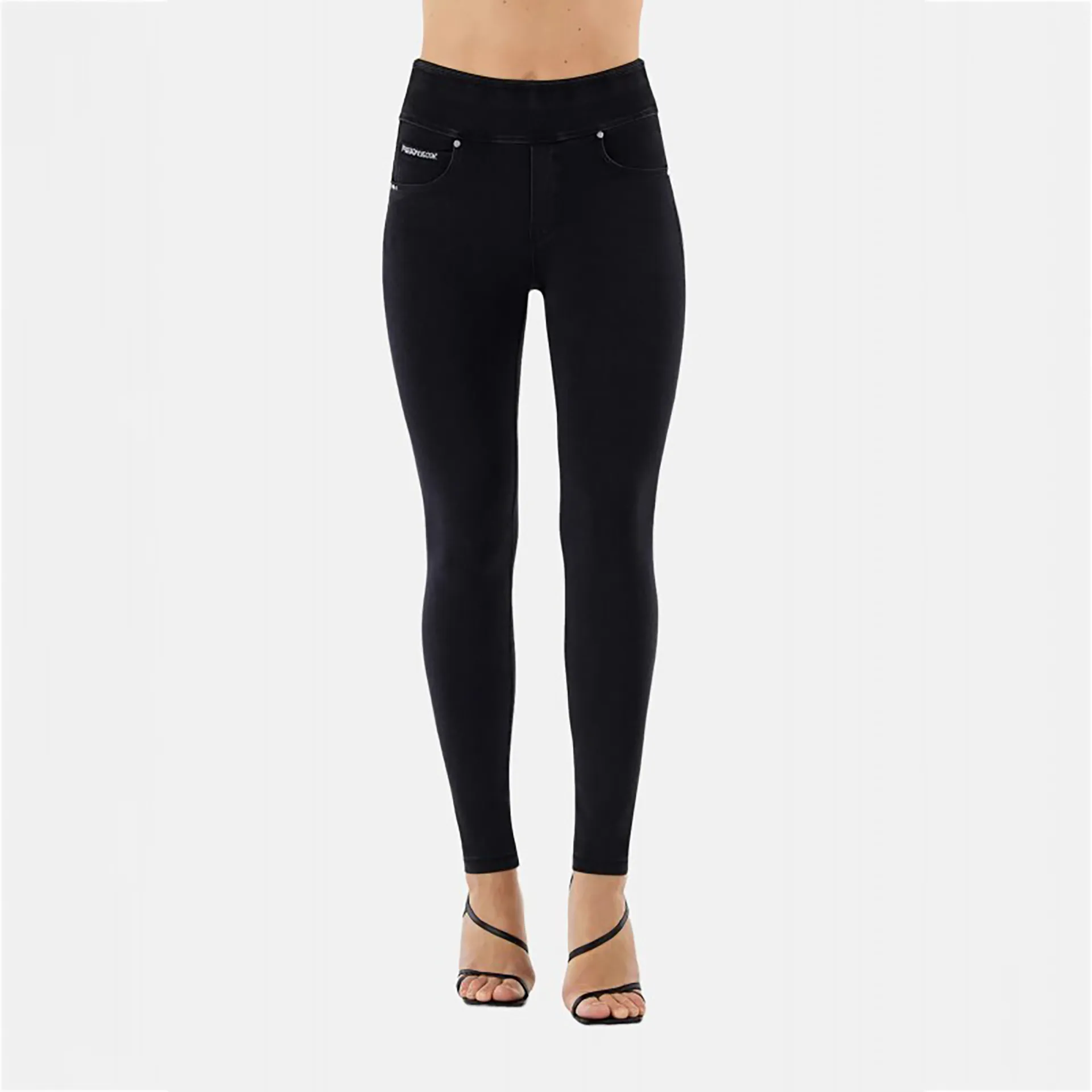 Freddy N.O.W. Yoga Medium Waist Skinny Pant Black Seams/Black