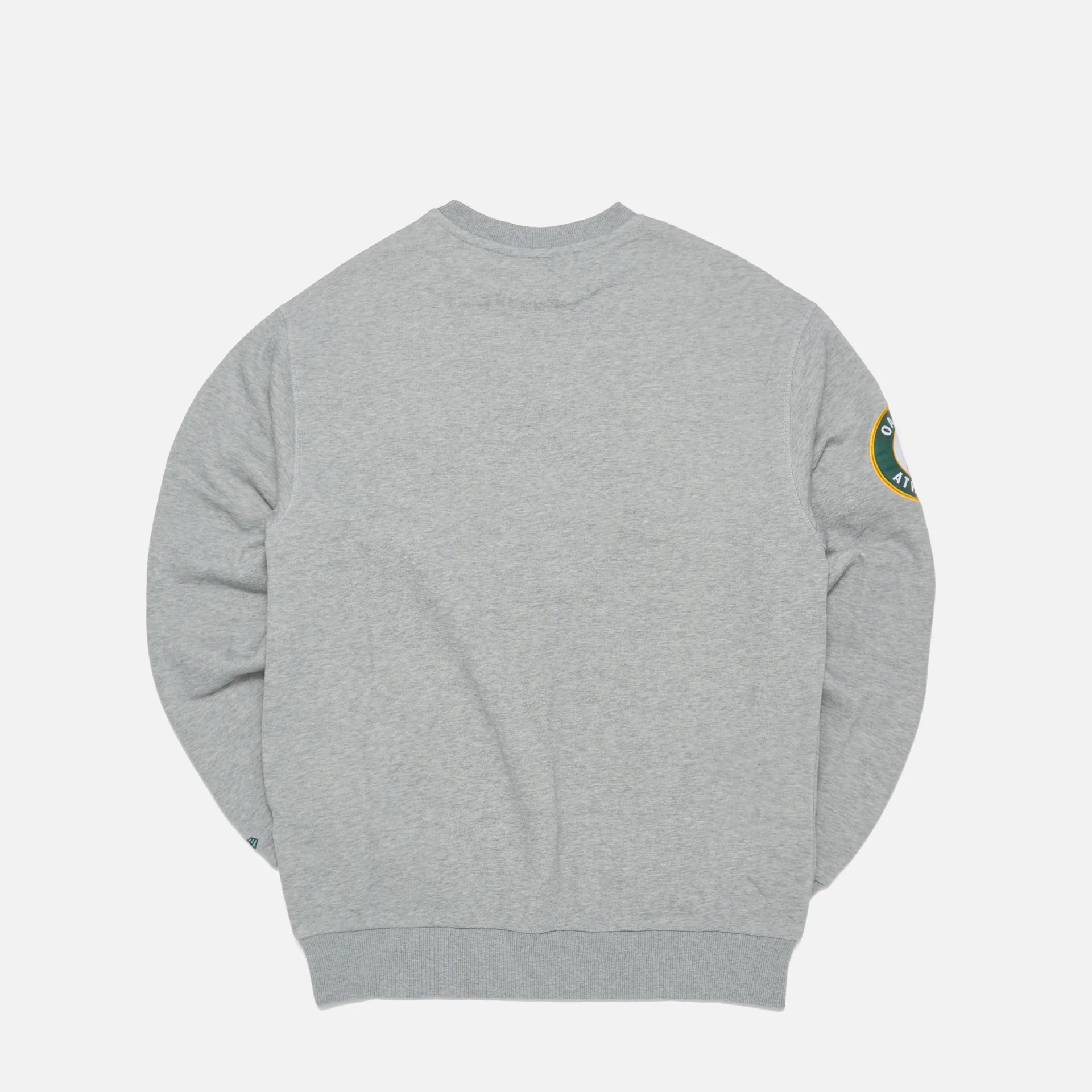 New Era MLB Large Logo Oversize Crew  Sweatshirt Men Heather Grey/Dark Green