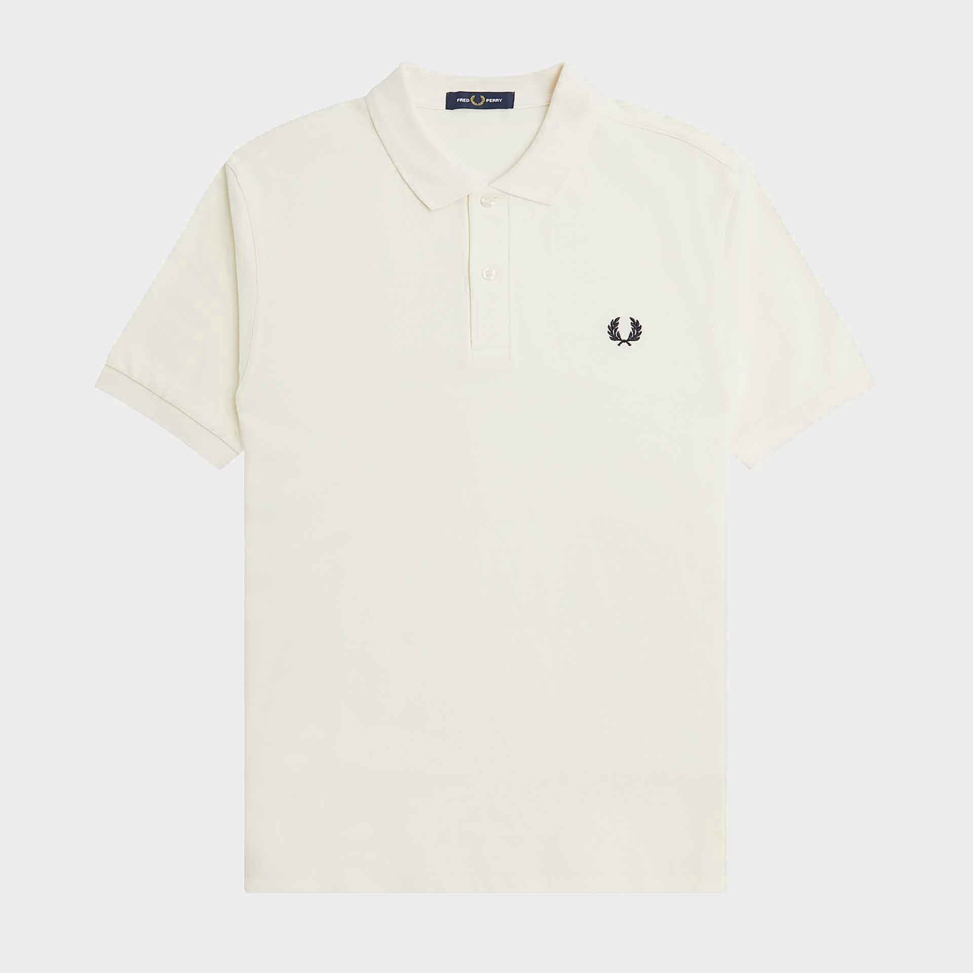 Fred Perry Plain Polo Shirt Ecru