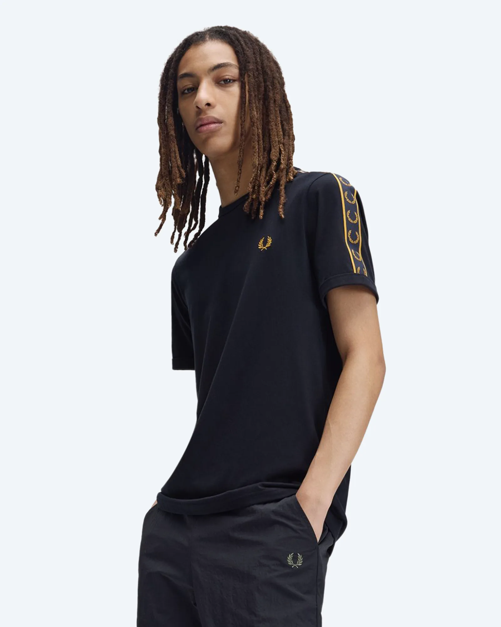 Contrast Tape Ringer T-Shirt Sport Navy