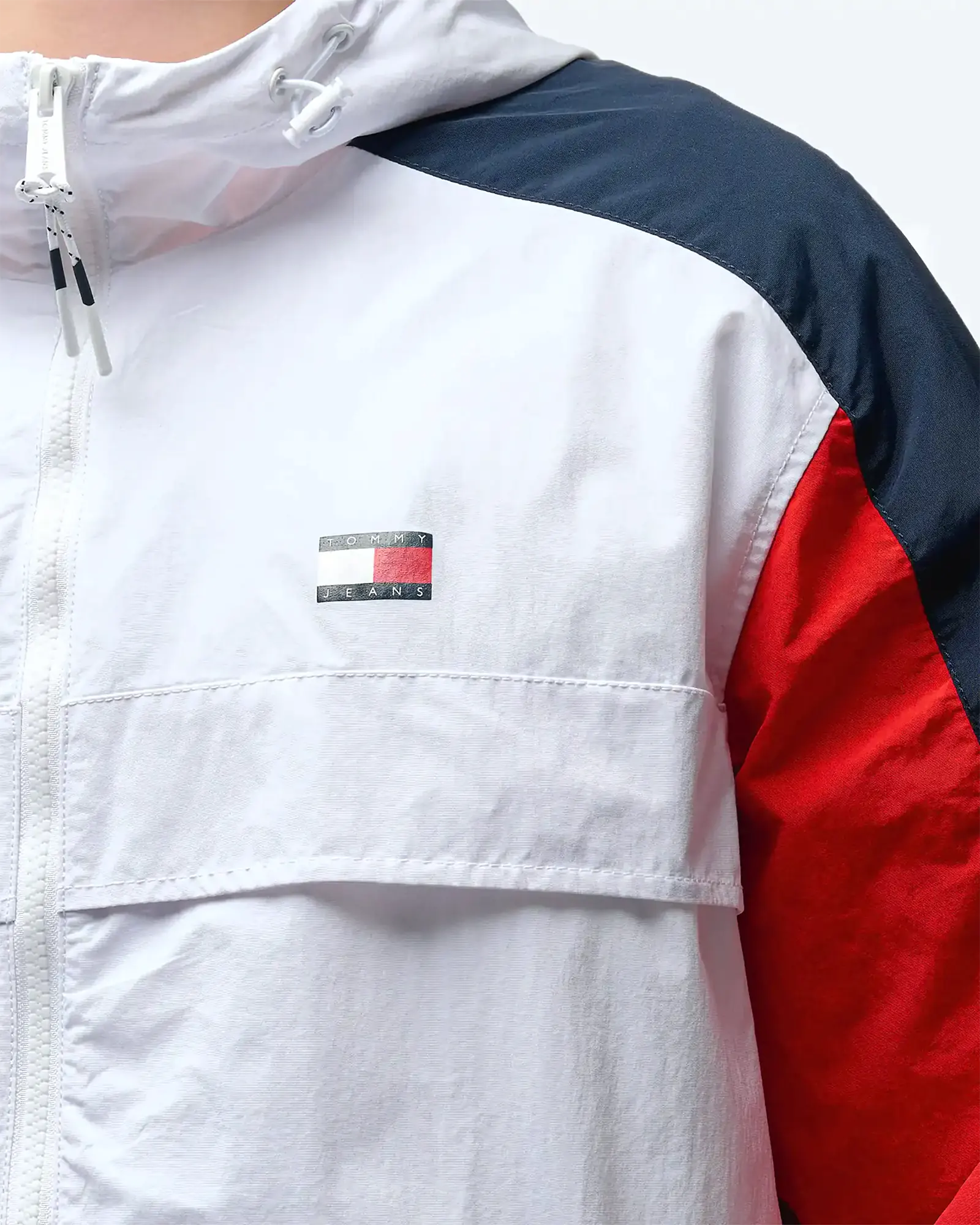 Tommy Jeans Chicago Windbreaker White/Red Tommy Jeans Chicago Windbreaker White/Red