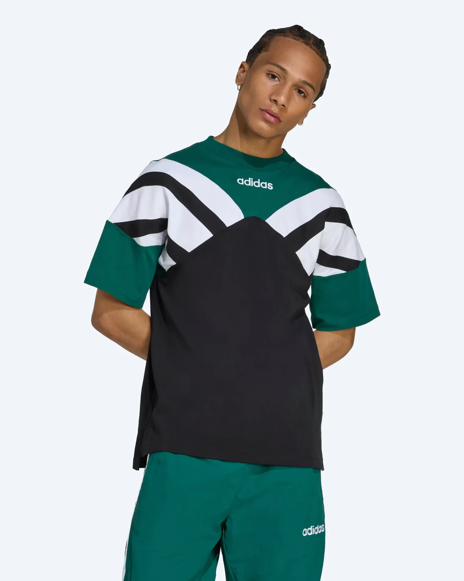 adidas Originals Cutline T-Shirt Black/Core Green