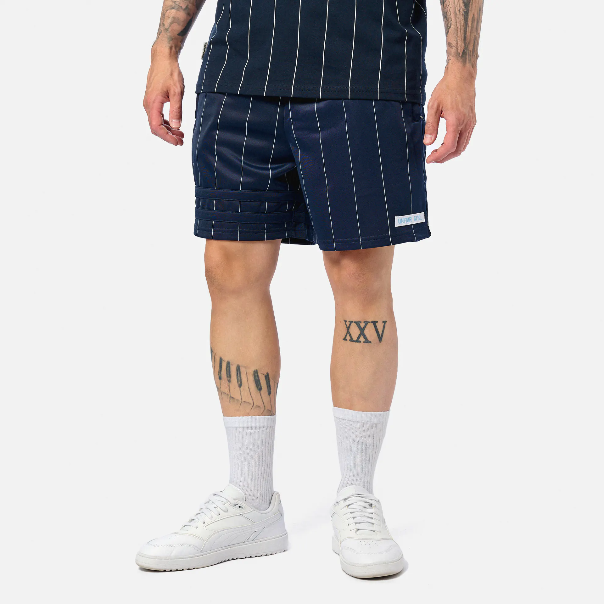 Unfair Athletics DMWU Athletics Shorts Pinstripes Navy