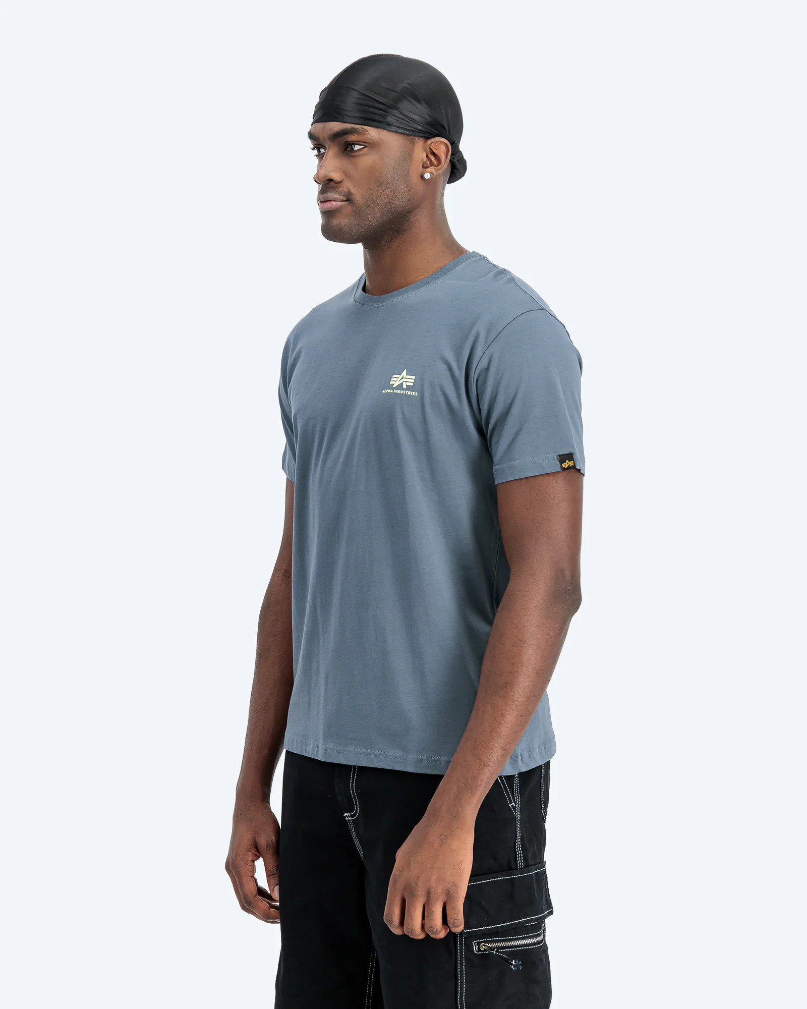Backprint T-Shirt Denim Blue