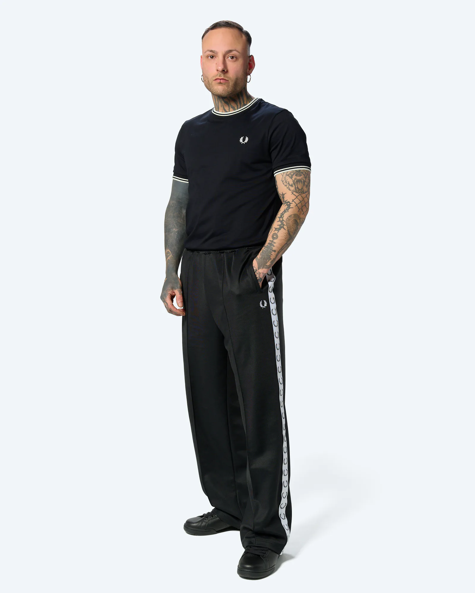 Fred Perry Twin Tipped T-Shirt Black