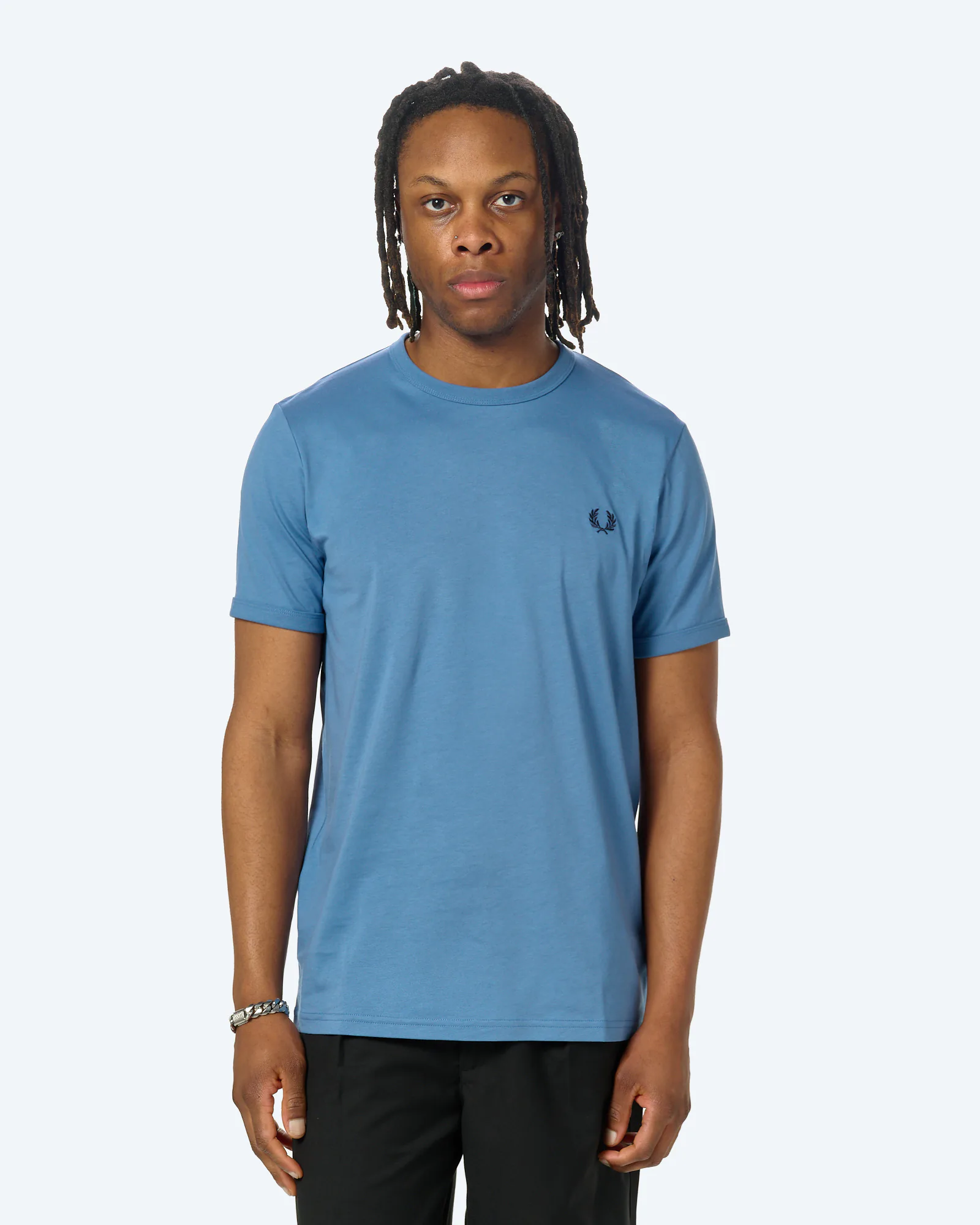Fred Perry Ringer T-Shirt Ace Blue