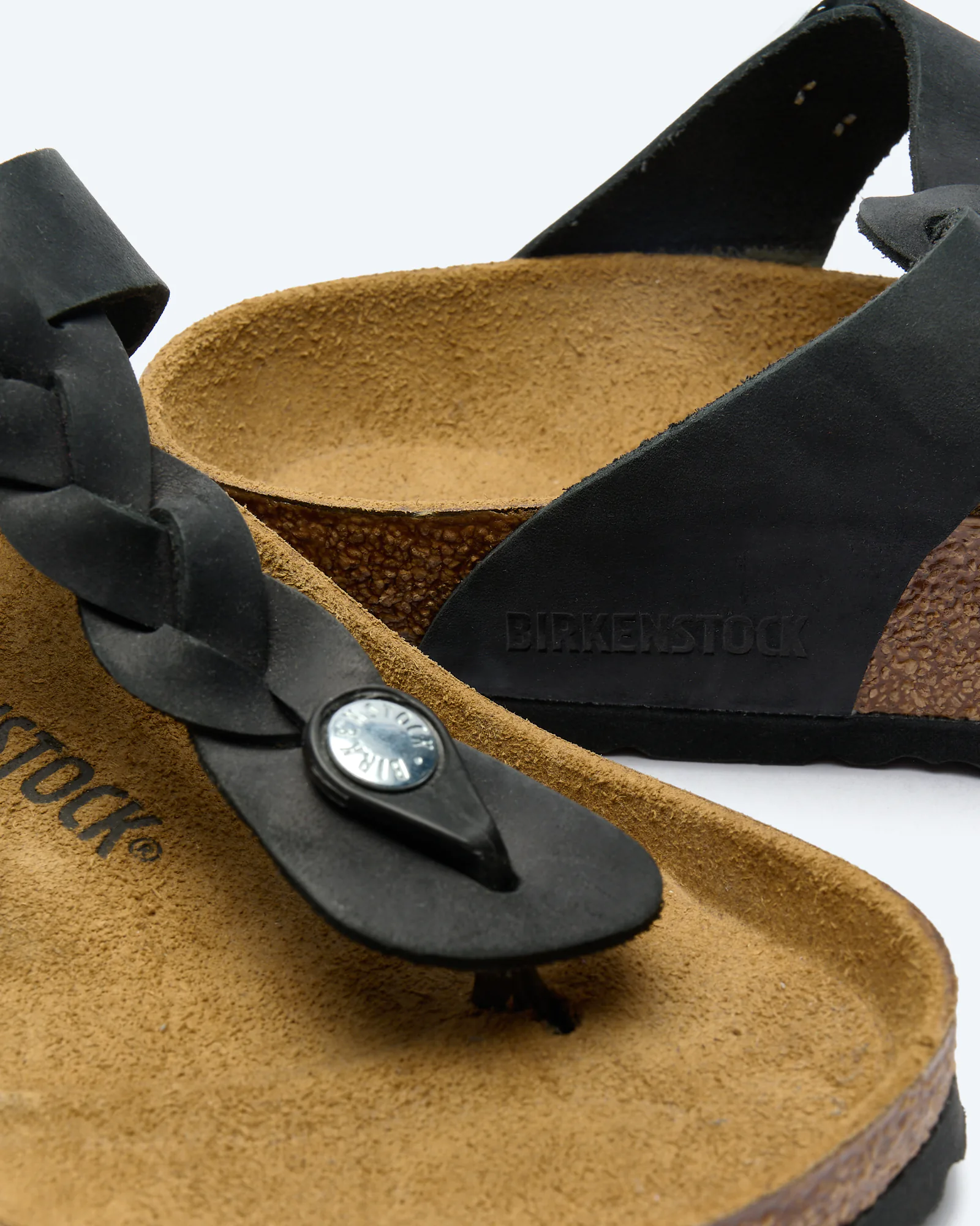 Gizeh Braided Sandals Black