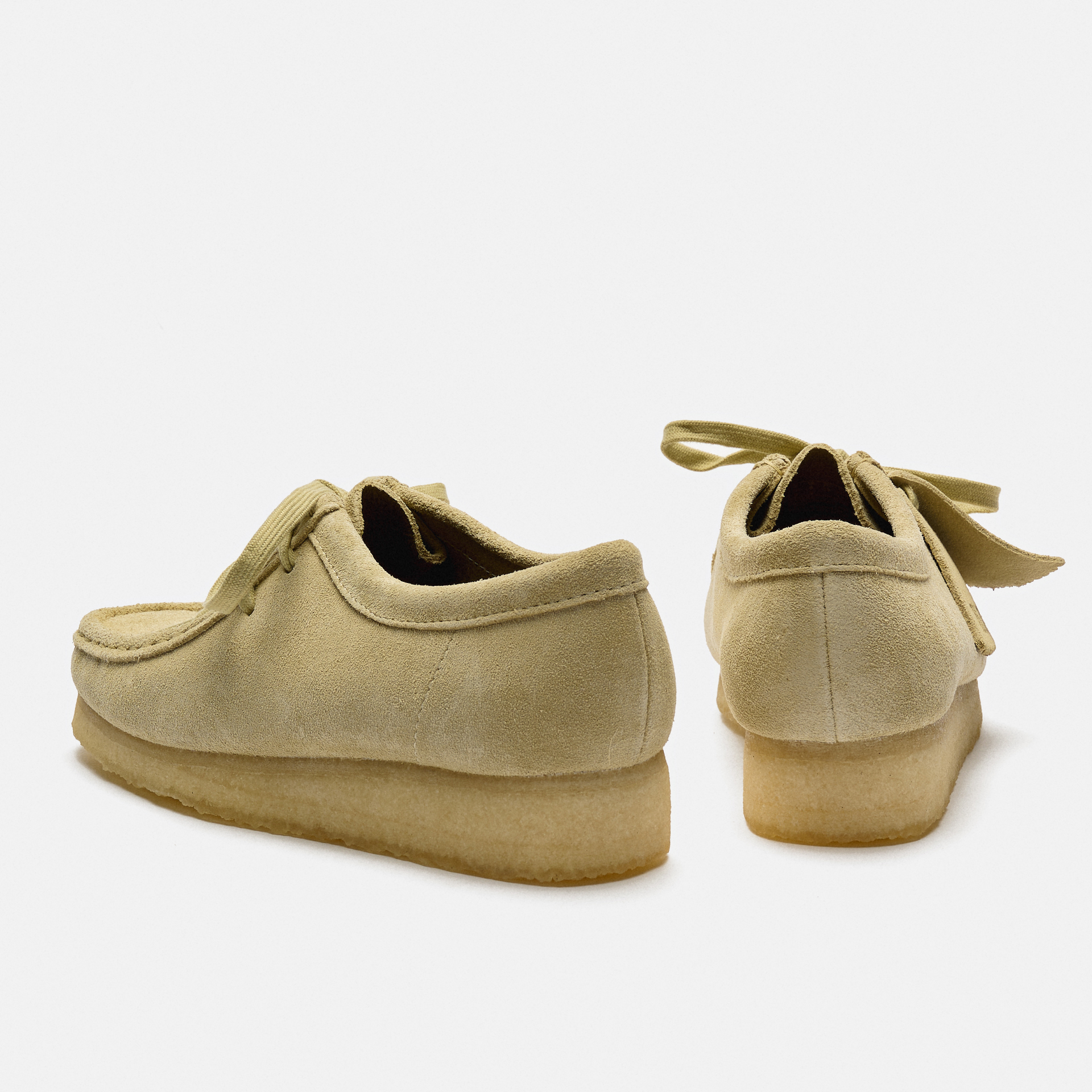 Clarks Women's Wallabee Suede Shoes Maple