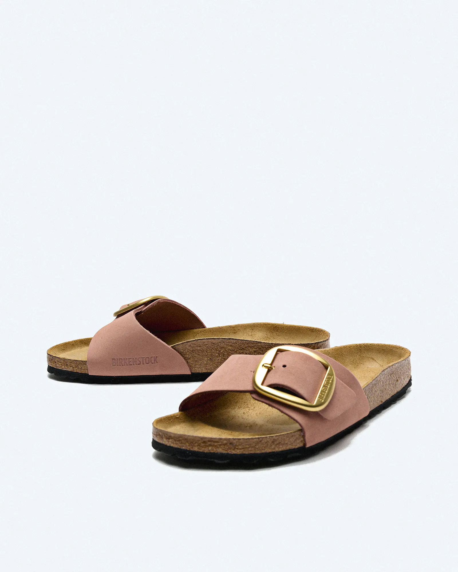 Birkenstock Madrid Big Buckle Natural Leather Nubuk (Narrow Fit) Sandals Old Rose Birkenstock Madrid Big Buckle Natural Leather Nubuk (Narrow Fit) Sandals Old Rose