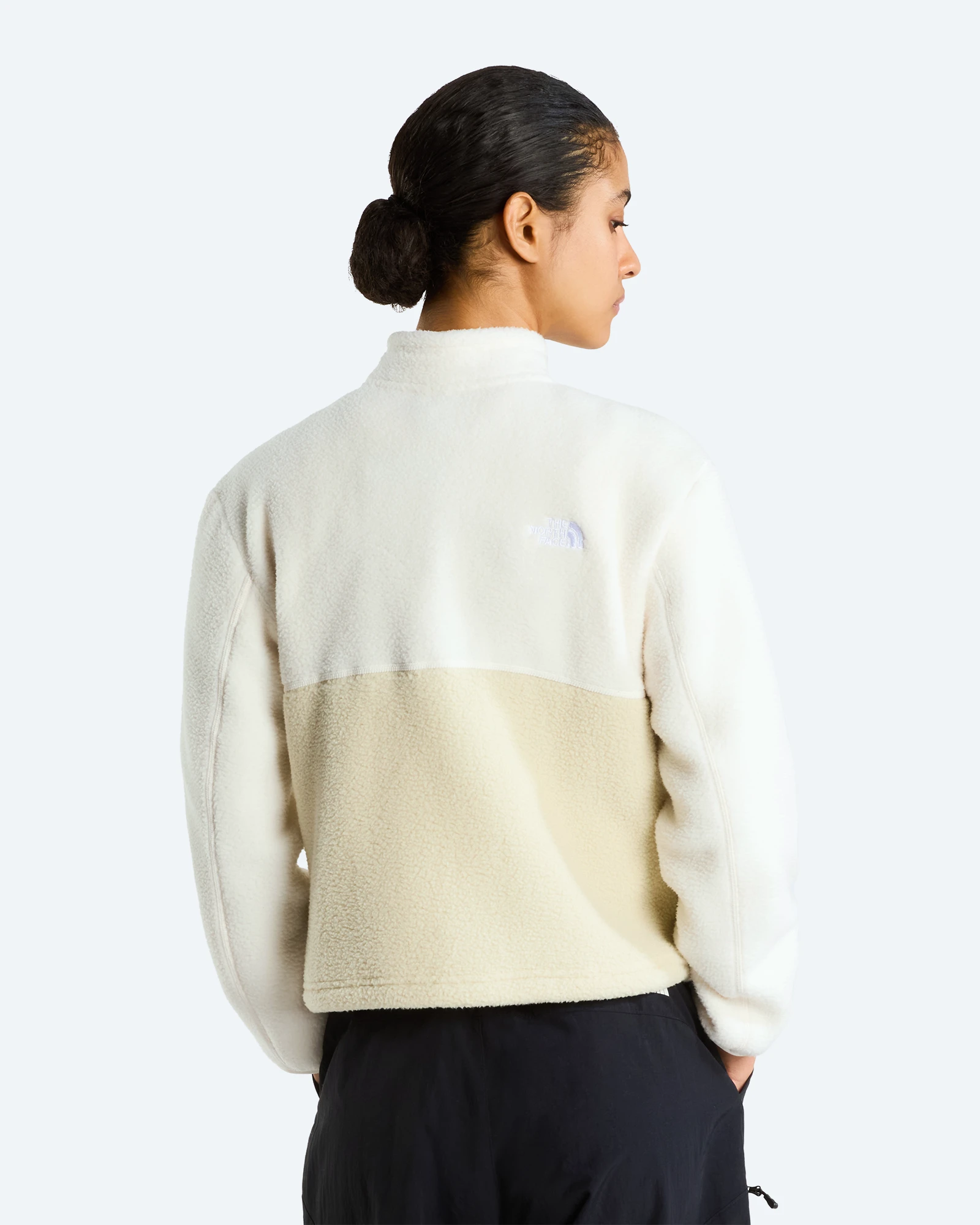 W Yumiori 1/4 Zip Desert Stone/White Dune