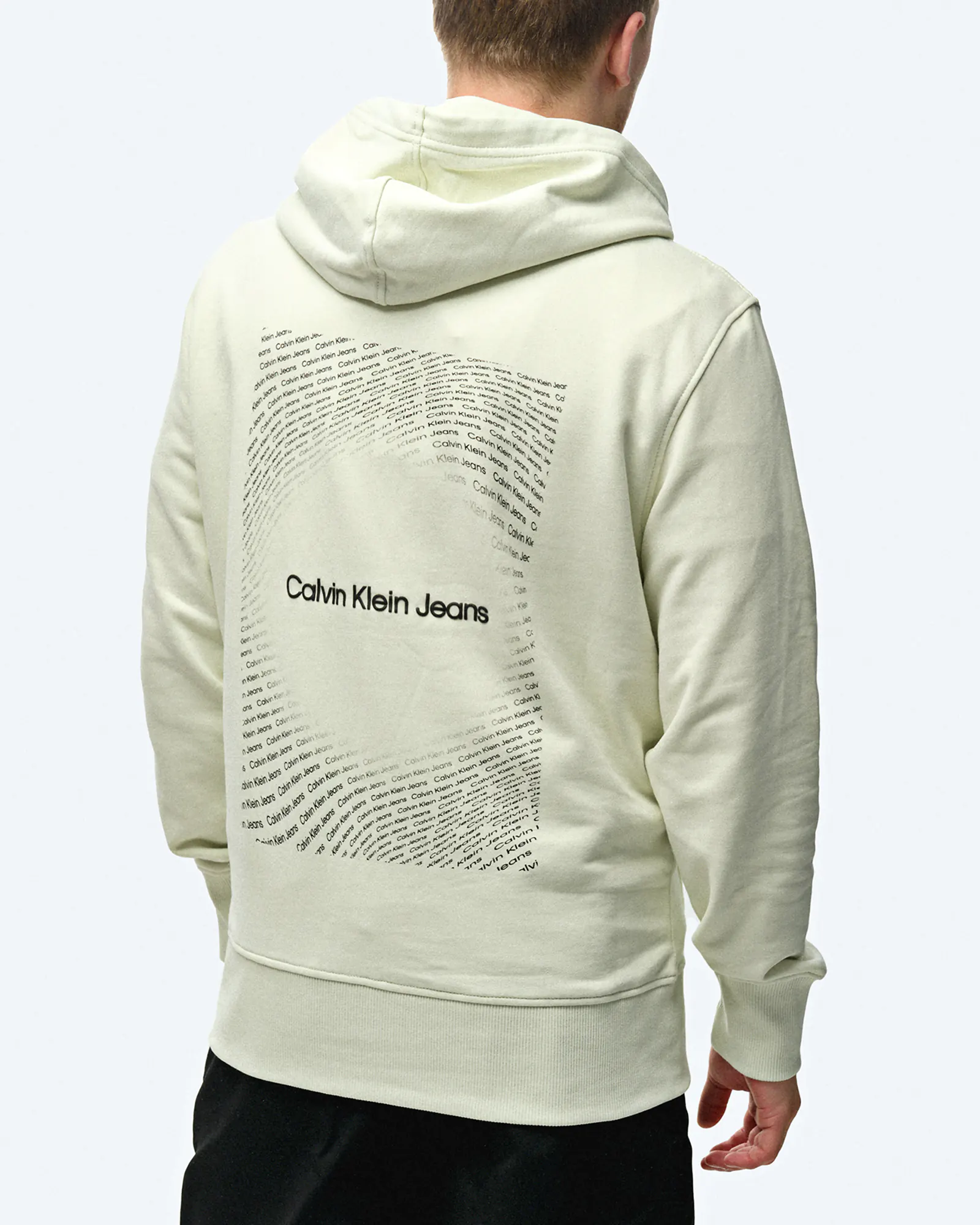 Calvin Klein Jeans Square Frequency Logo Hoodie Icicle