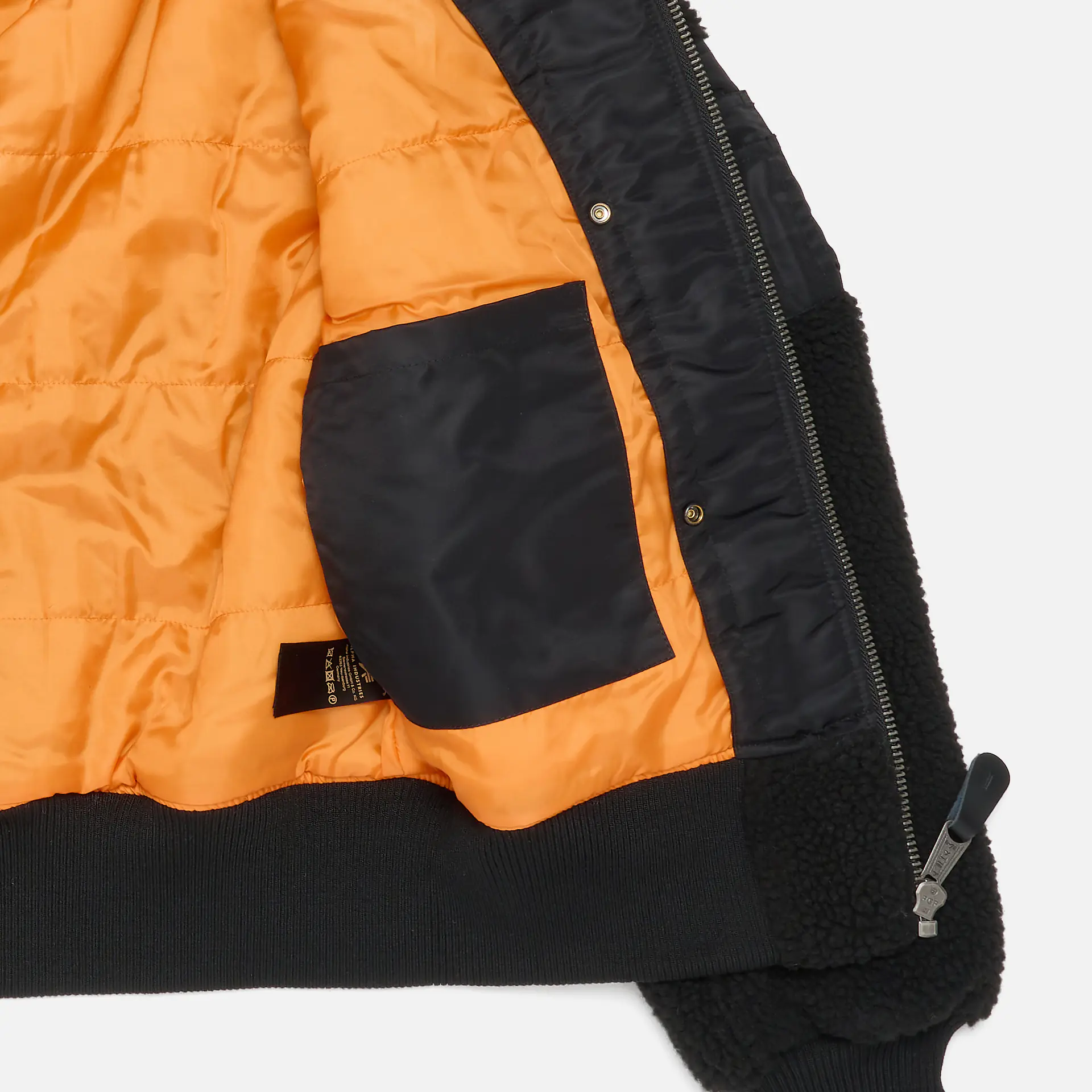 Alpha Industries MA-1 Teddy Bomberjacket Black