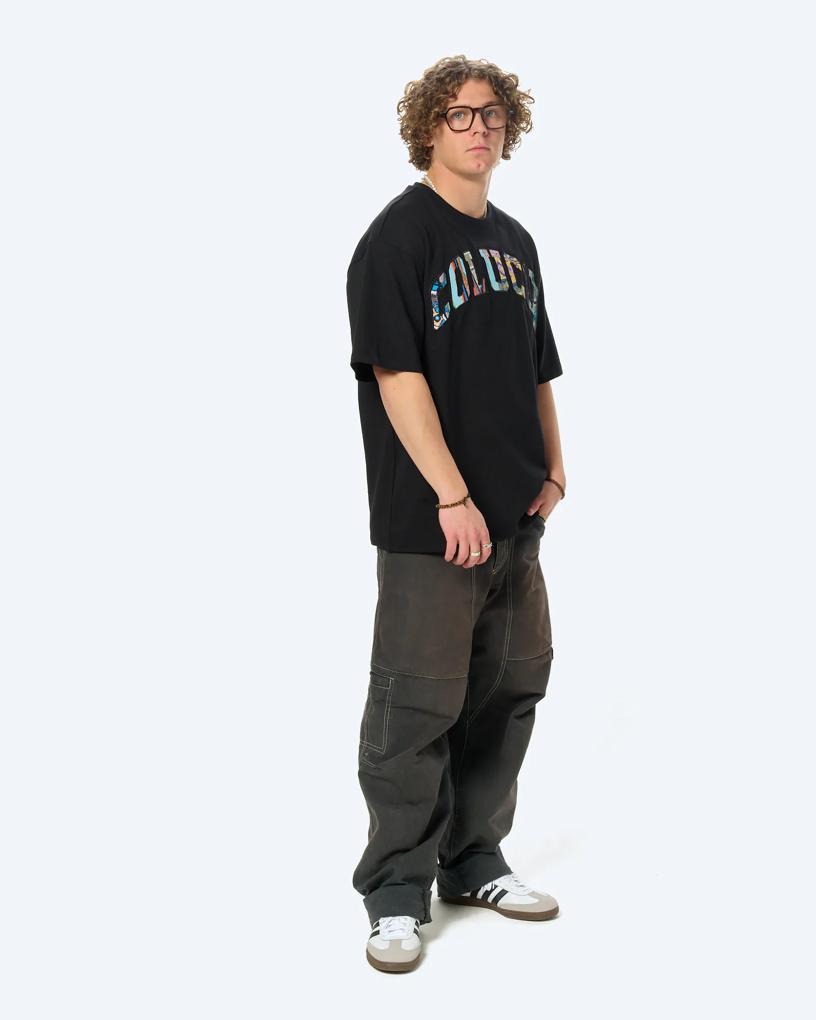 Colucci Logo T-Shirt College Black/Aop Multi 