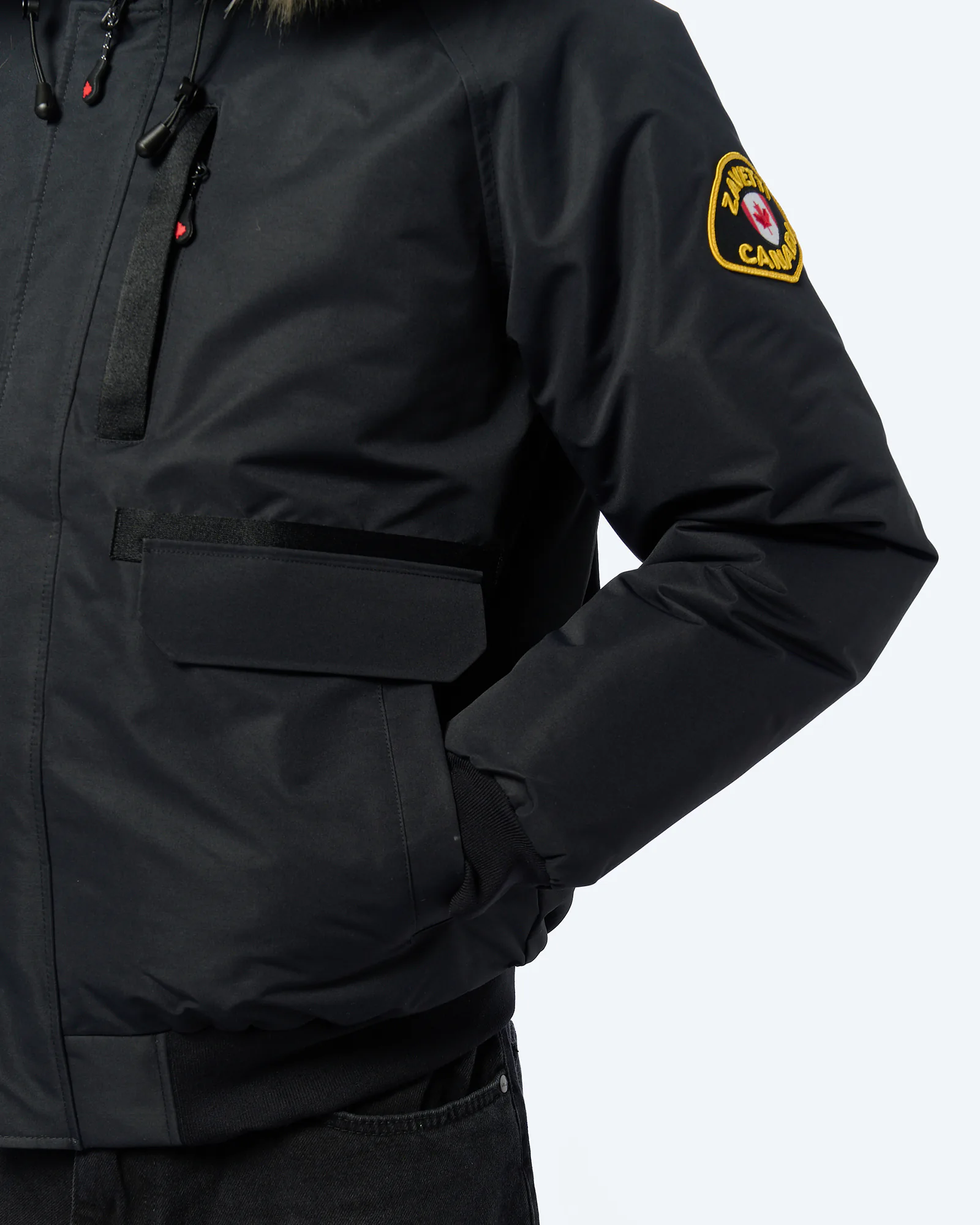 Zavetti Canada Abelli 2.0 Hooded Bomber Jacket Black