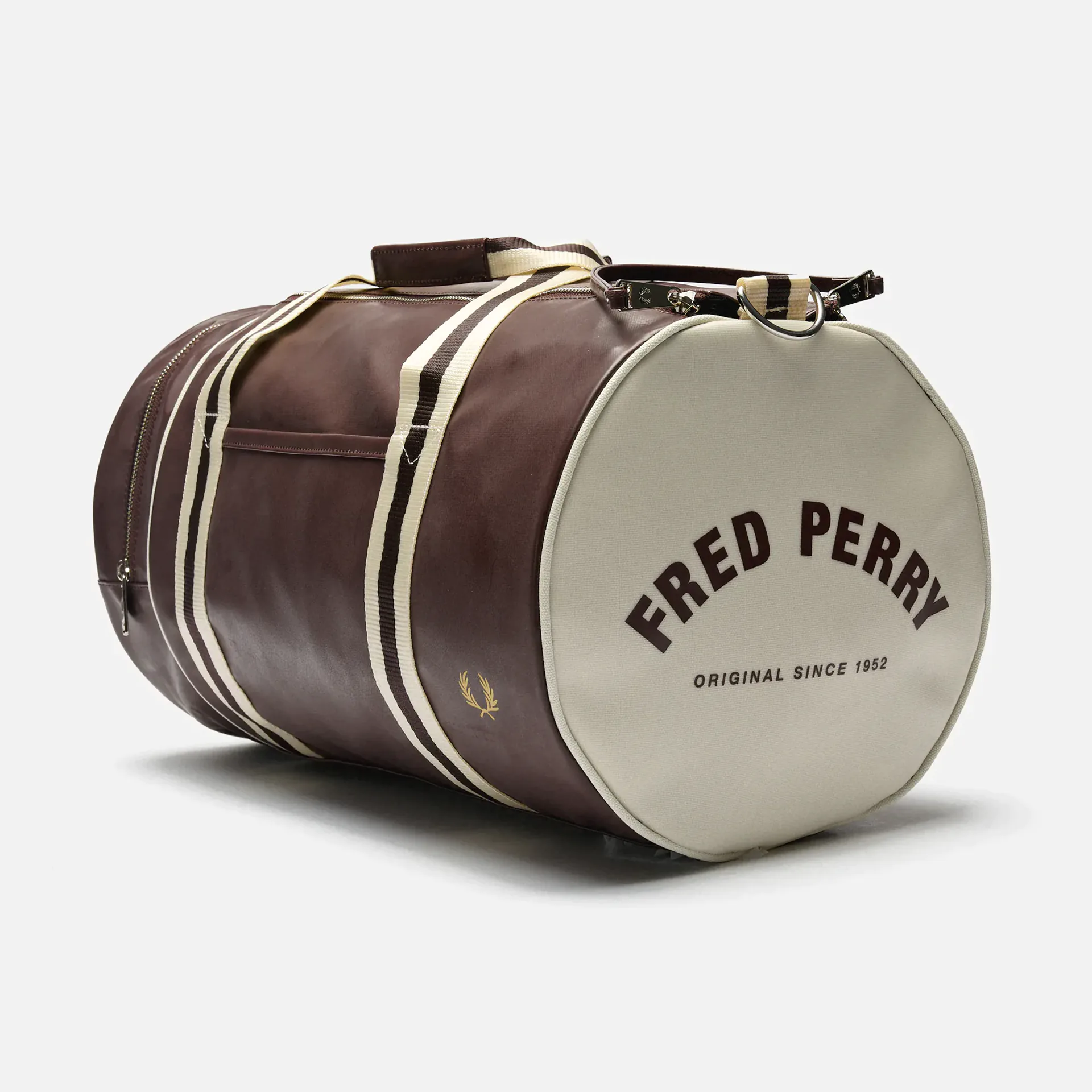 Fred Perry Classic Barrel Bag Carrington Road Brick / Ecru