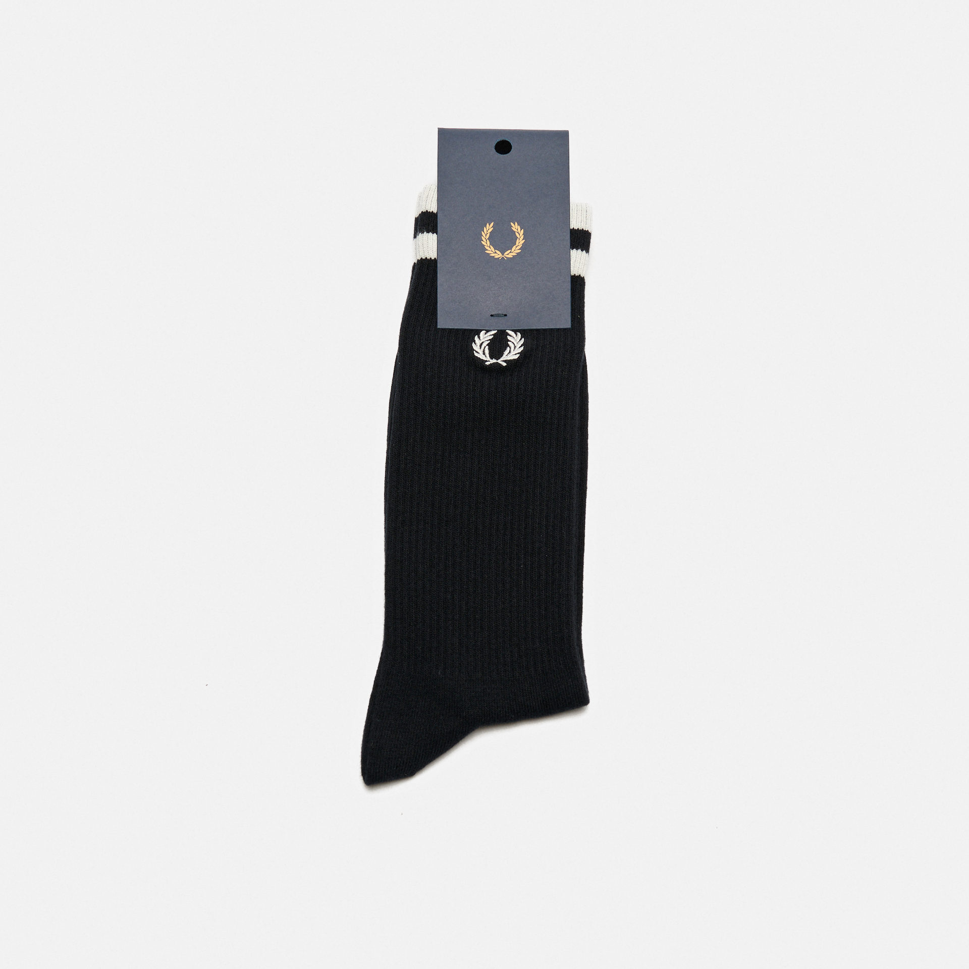 Fred Perry Tipped Sports Sock Black/Snow White