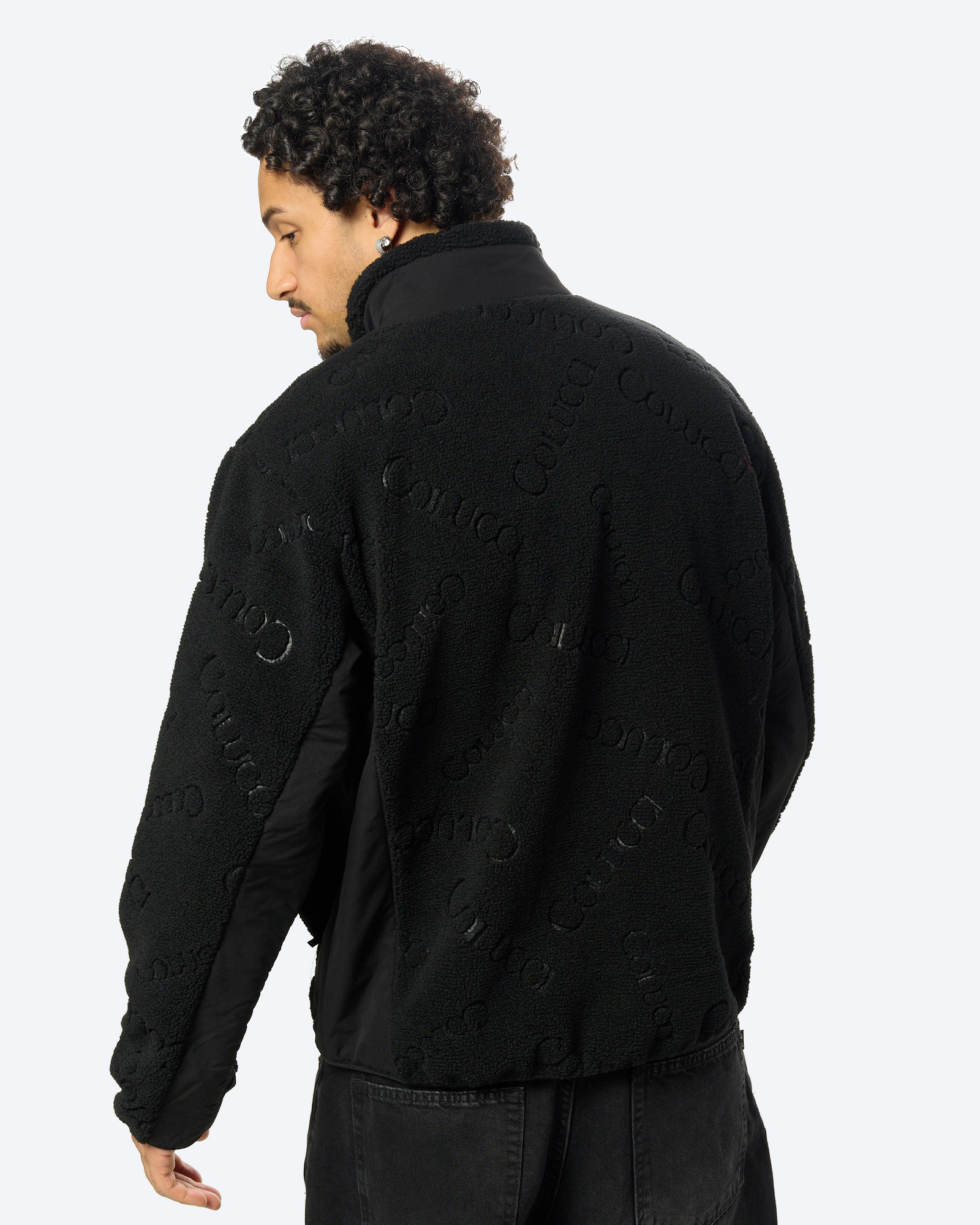 Logo Teddy Jacket Black