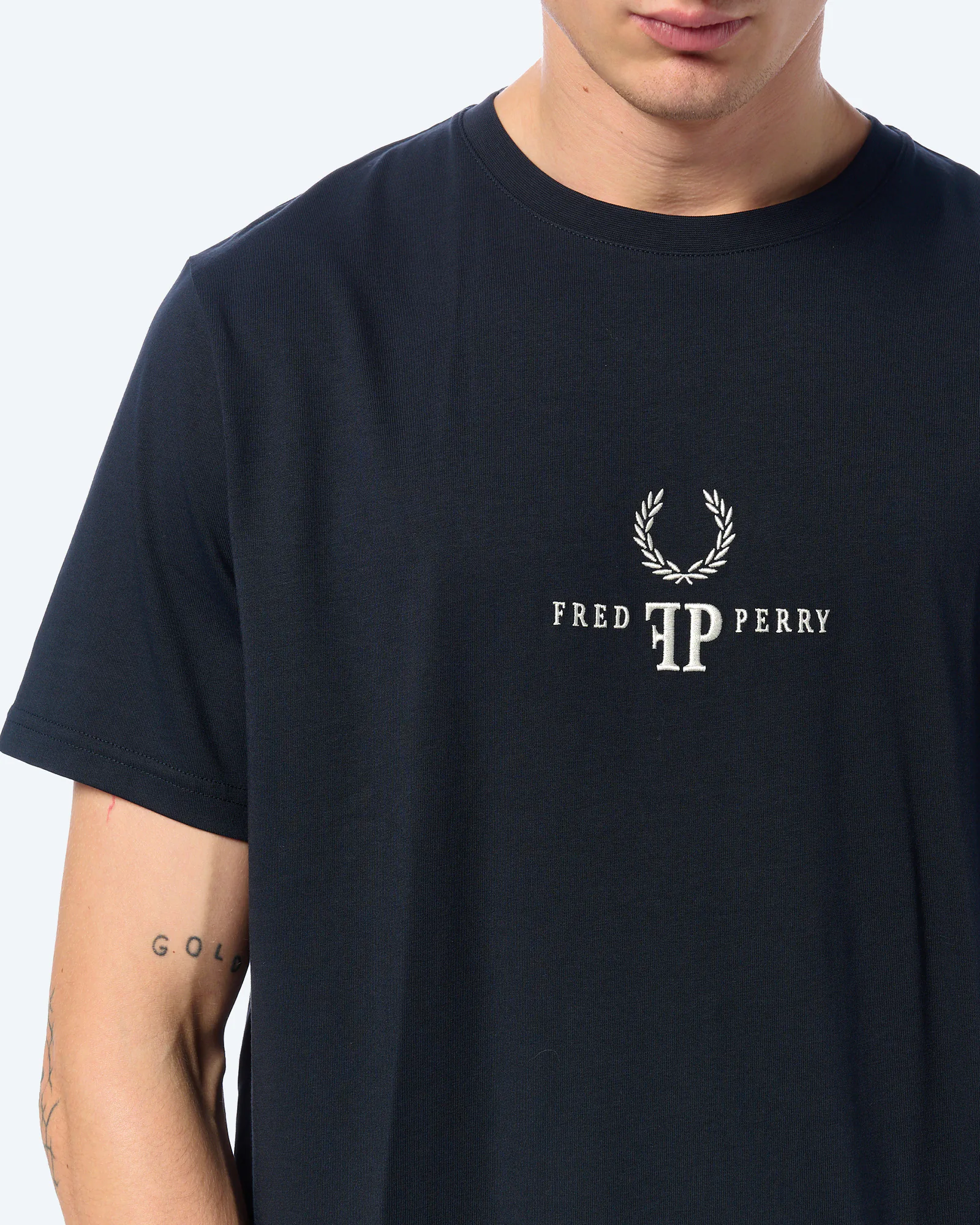 Fred Perry Monogram T-Shirt Navy Fred Perry Monogram T-Shirt Navy