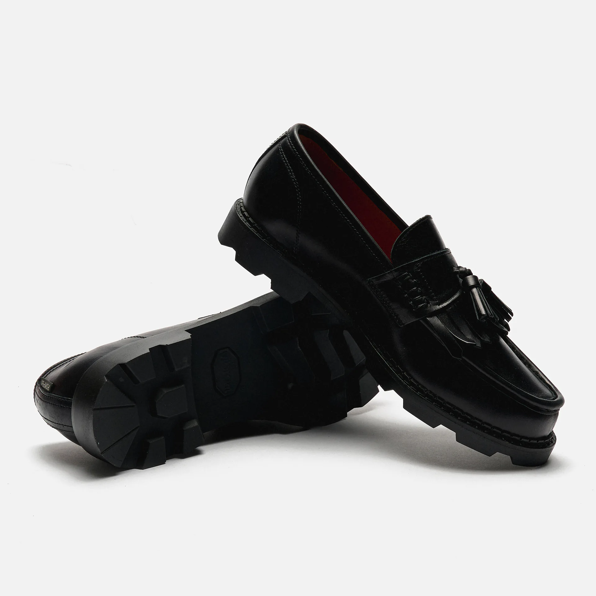 POMPEII Modena Leather Tassel Loafer Black