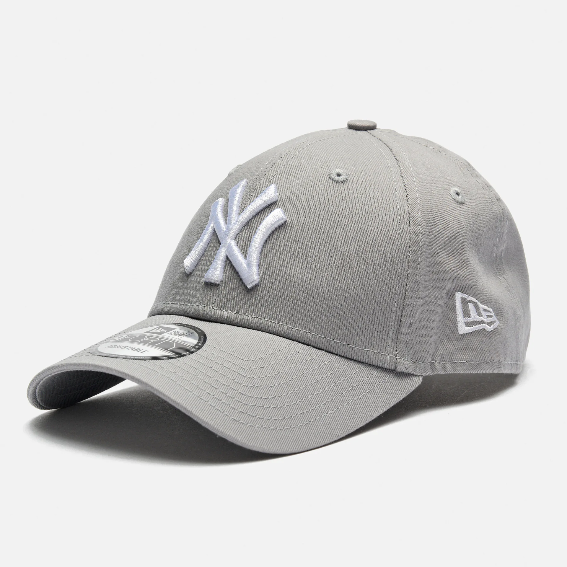 New Era 9FORTY Leag Basic NY Yankees Stapback Cap Gray White