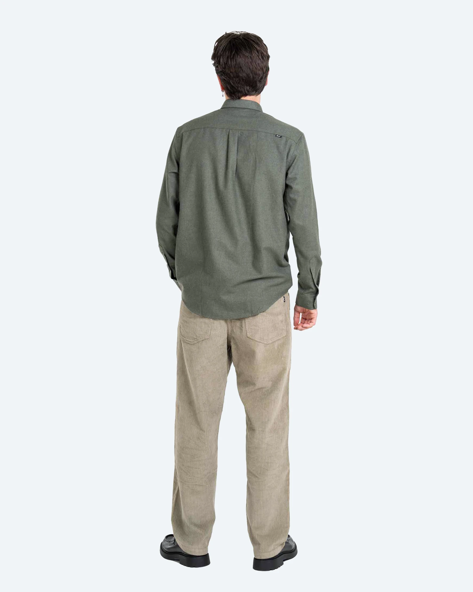Solid Pant Dual Cord Olive Grey