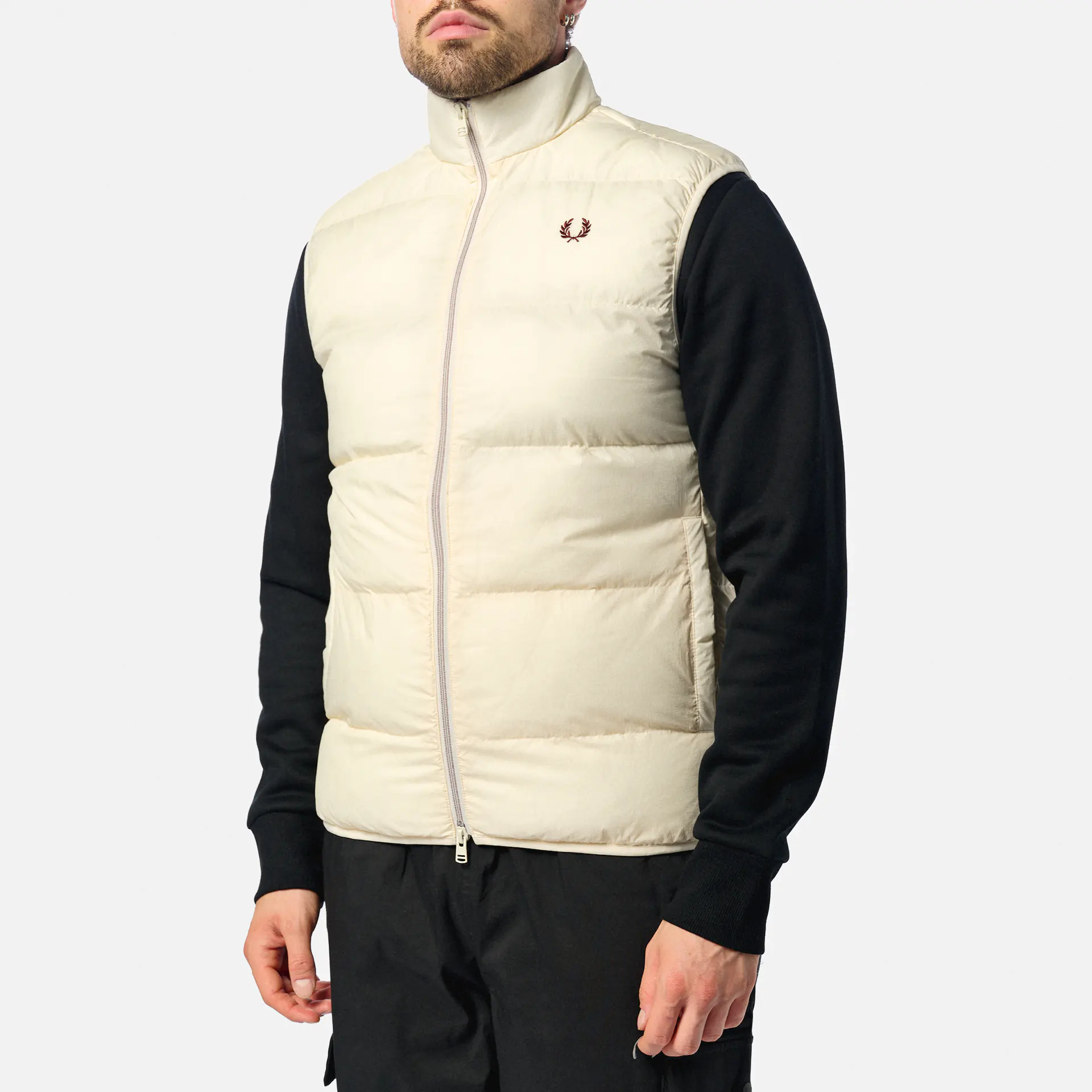 Fred Perry Insulated Gilet Ecru
