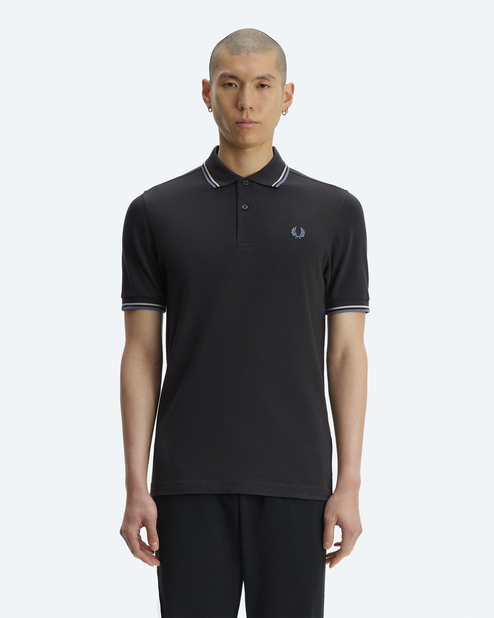 Twin Tipped Polo Shirt Anchor Grey/Slate/Ace Blue