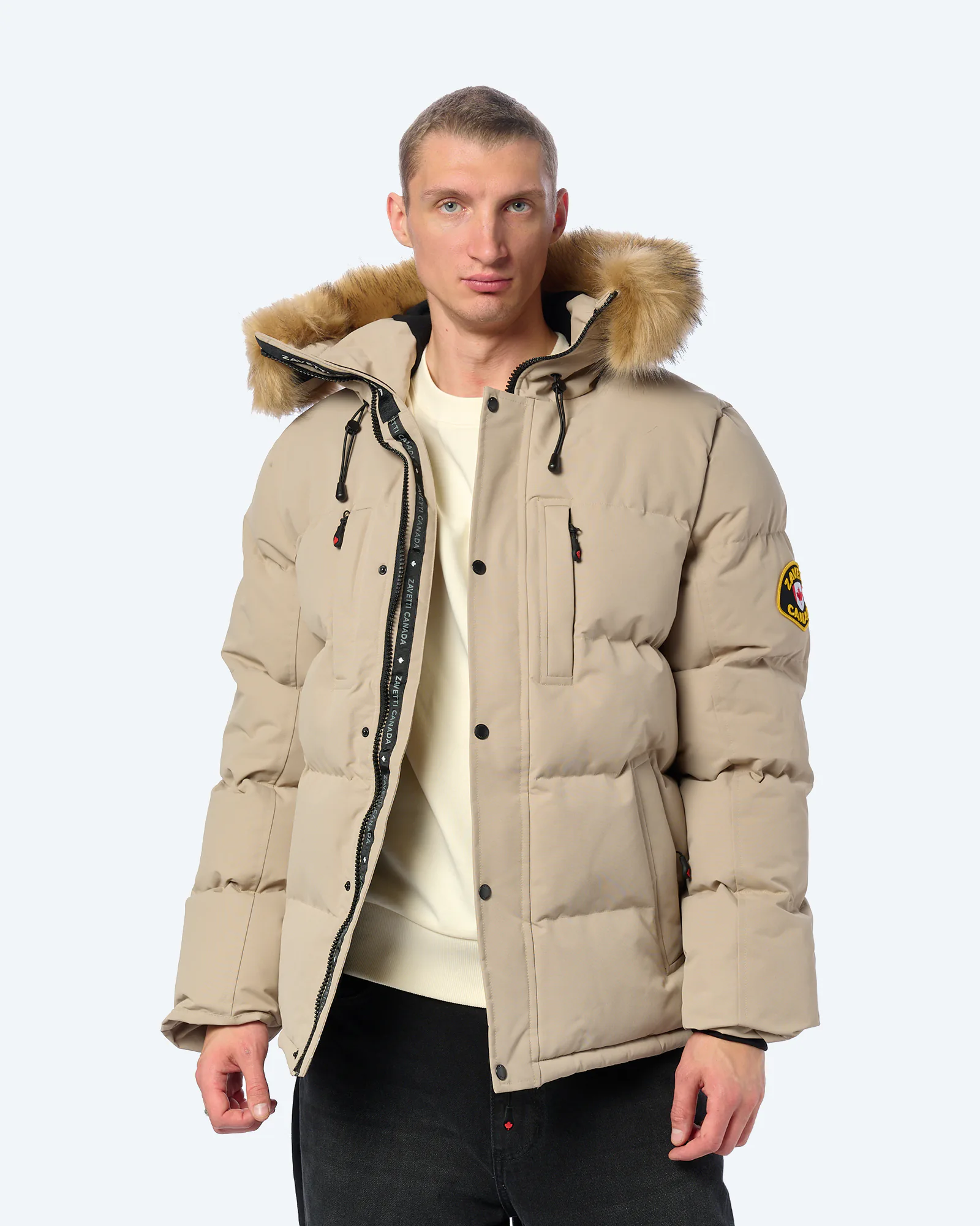 Zavetti Canada Oshawa 2.0 Puffer Parka Jacket Pure Cashmere