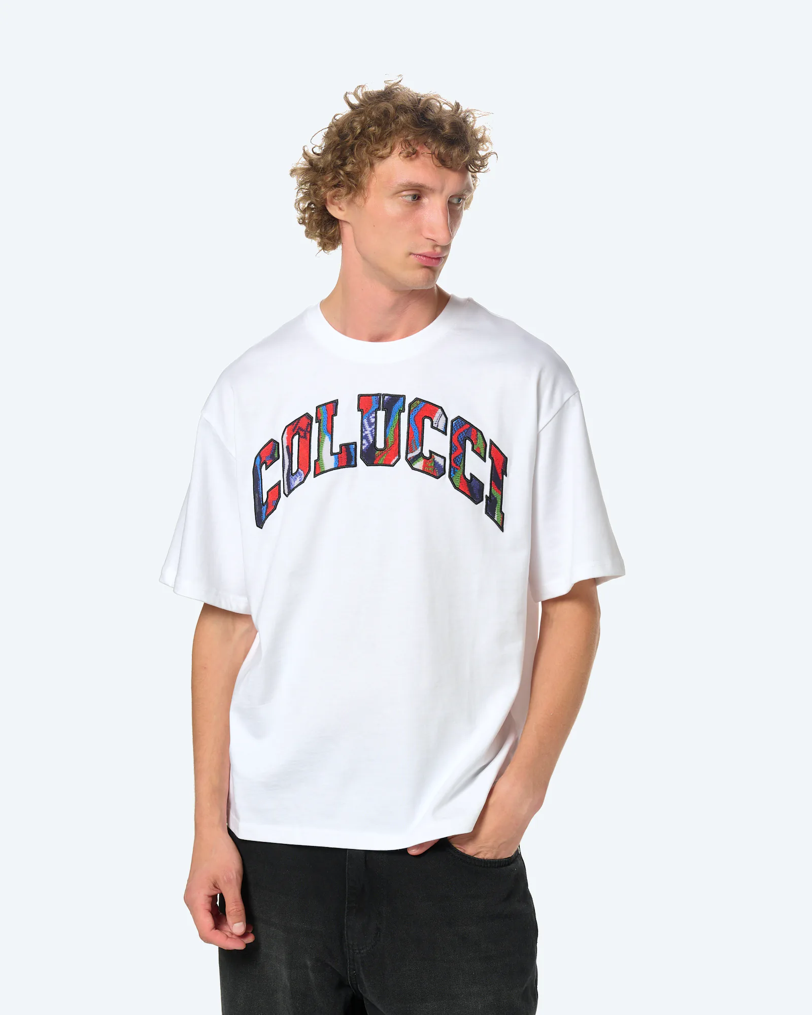 Logo T-Shirt College White/Aop Multi