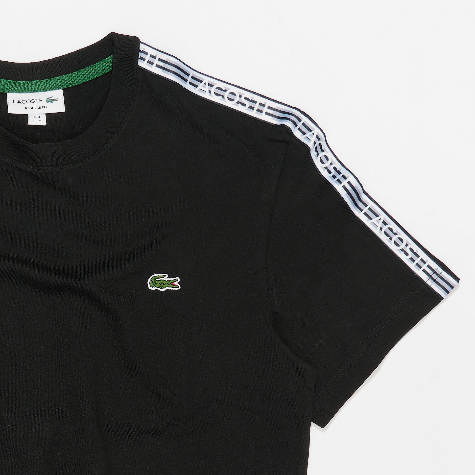 Lacoste Tape T-Shirt Black