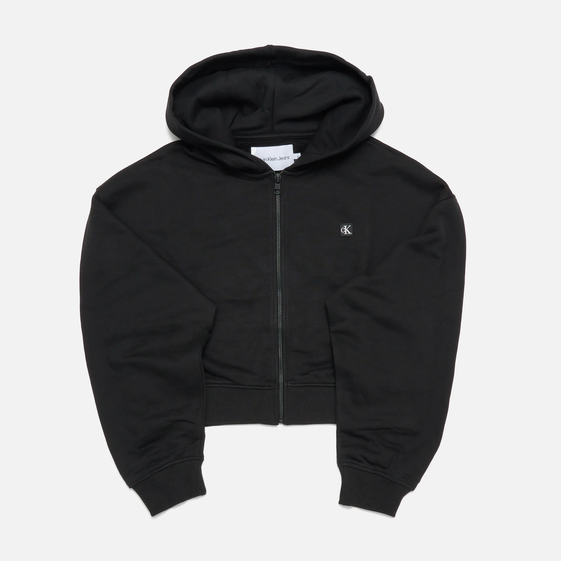 Calvin Klein Jeans Embro Badge Zip-Through Black