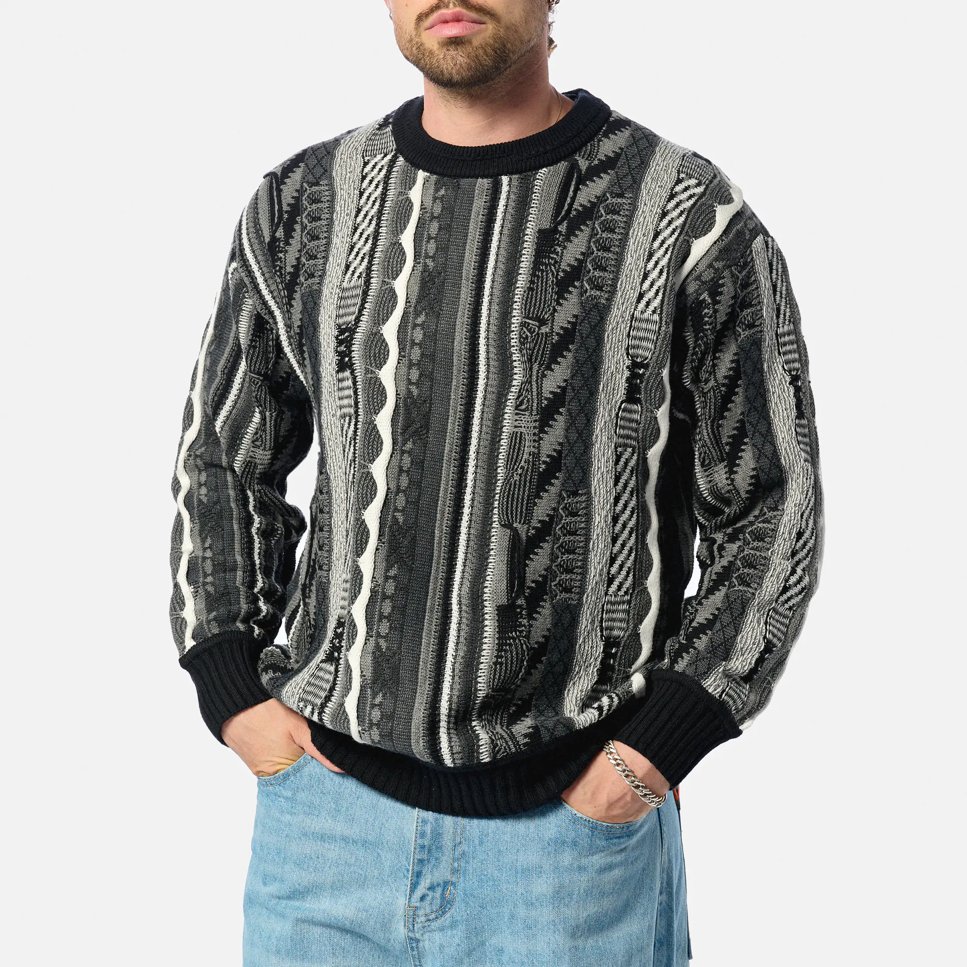 Colucci Crewneck Sweater Black Multi