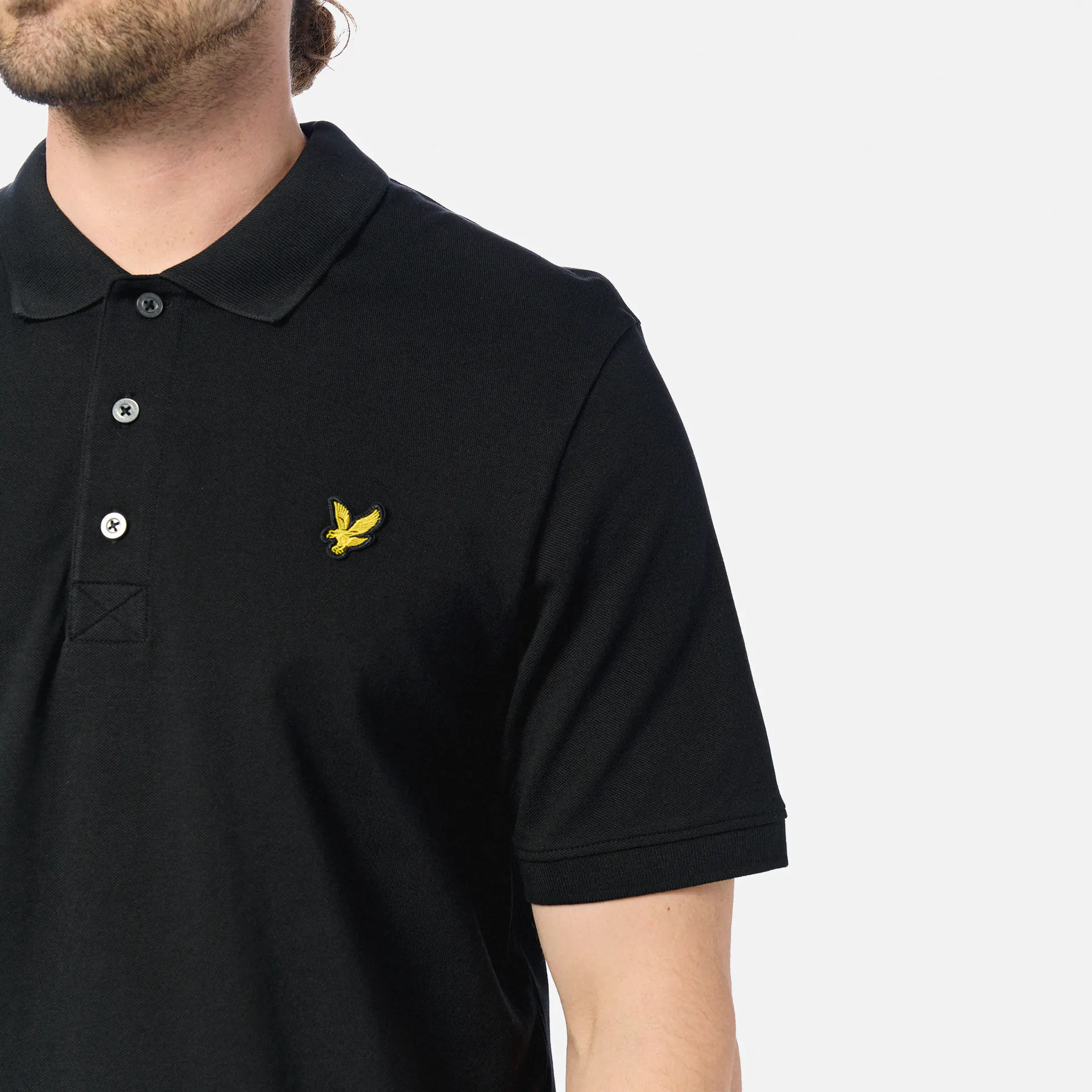 Lyle & Scott Plain Polo Shirt Jet Black