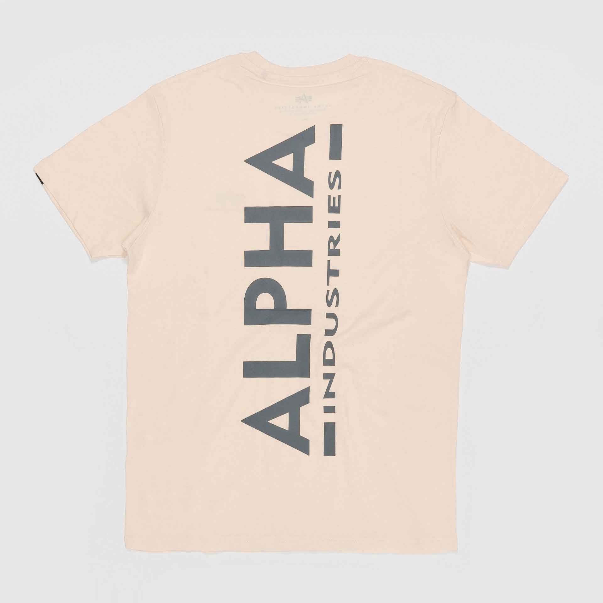 Alpha Industries Backprint T-Shirt Jet Stream White