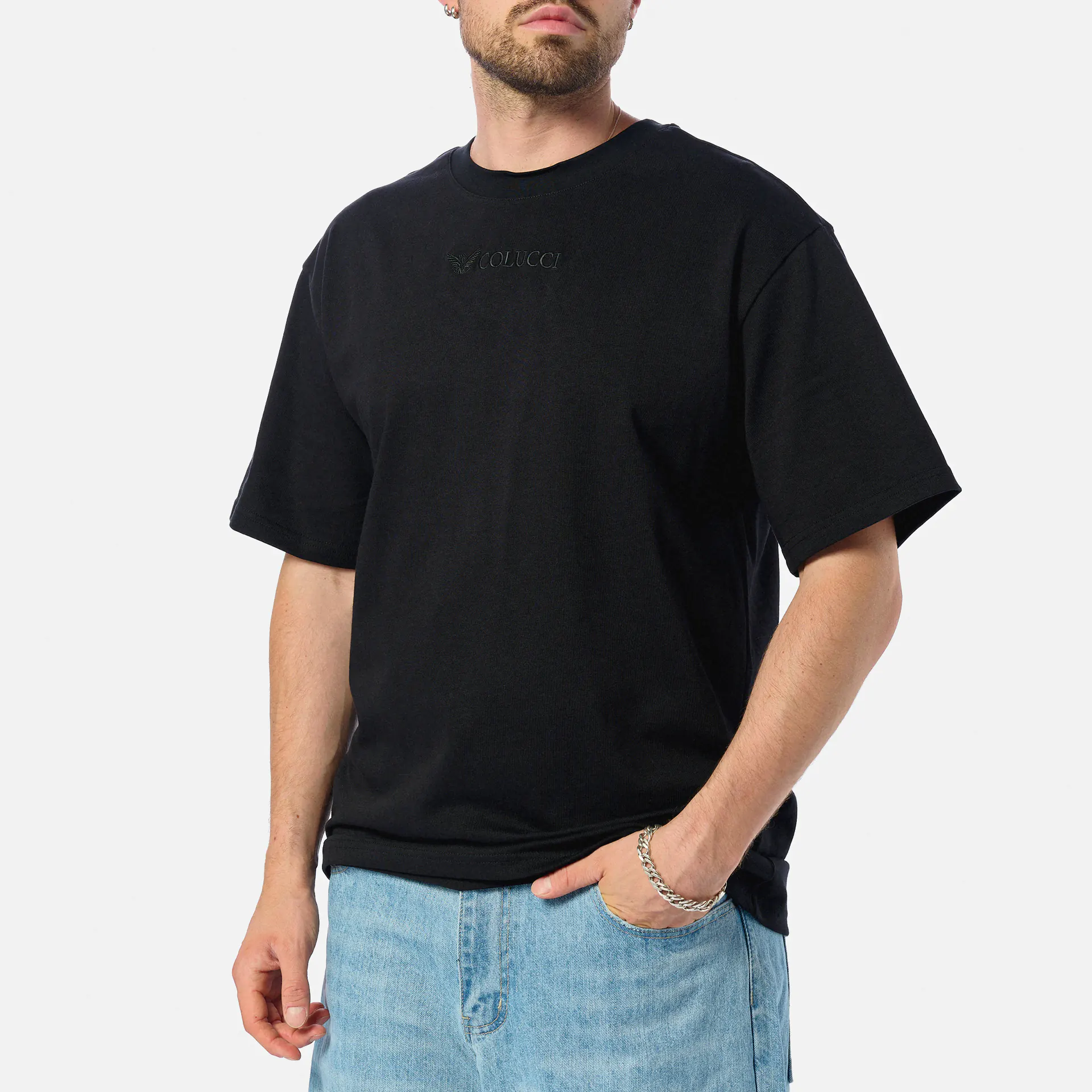 Colucci Logo T-Shirt Ikarus Black/Black