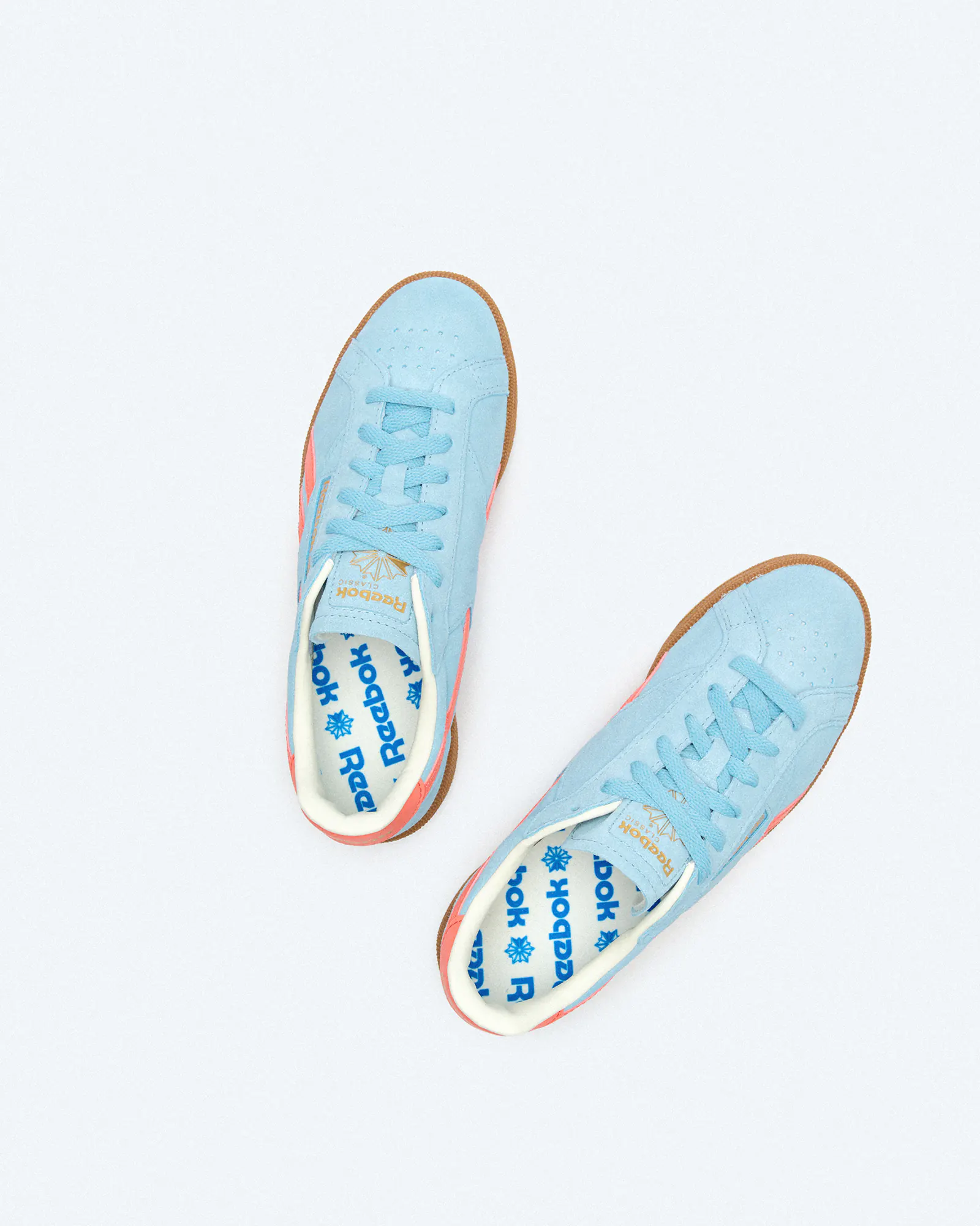 Reebok Club C Grounds UK Sneaker Softblue/Super Charged Coral/Gum Reebok Club C Grounds UK Sneaker Softblue/Super Charged Coral/Gum