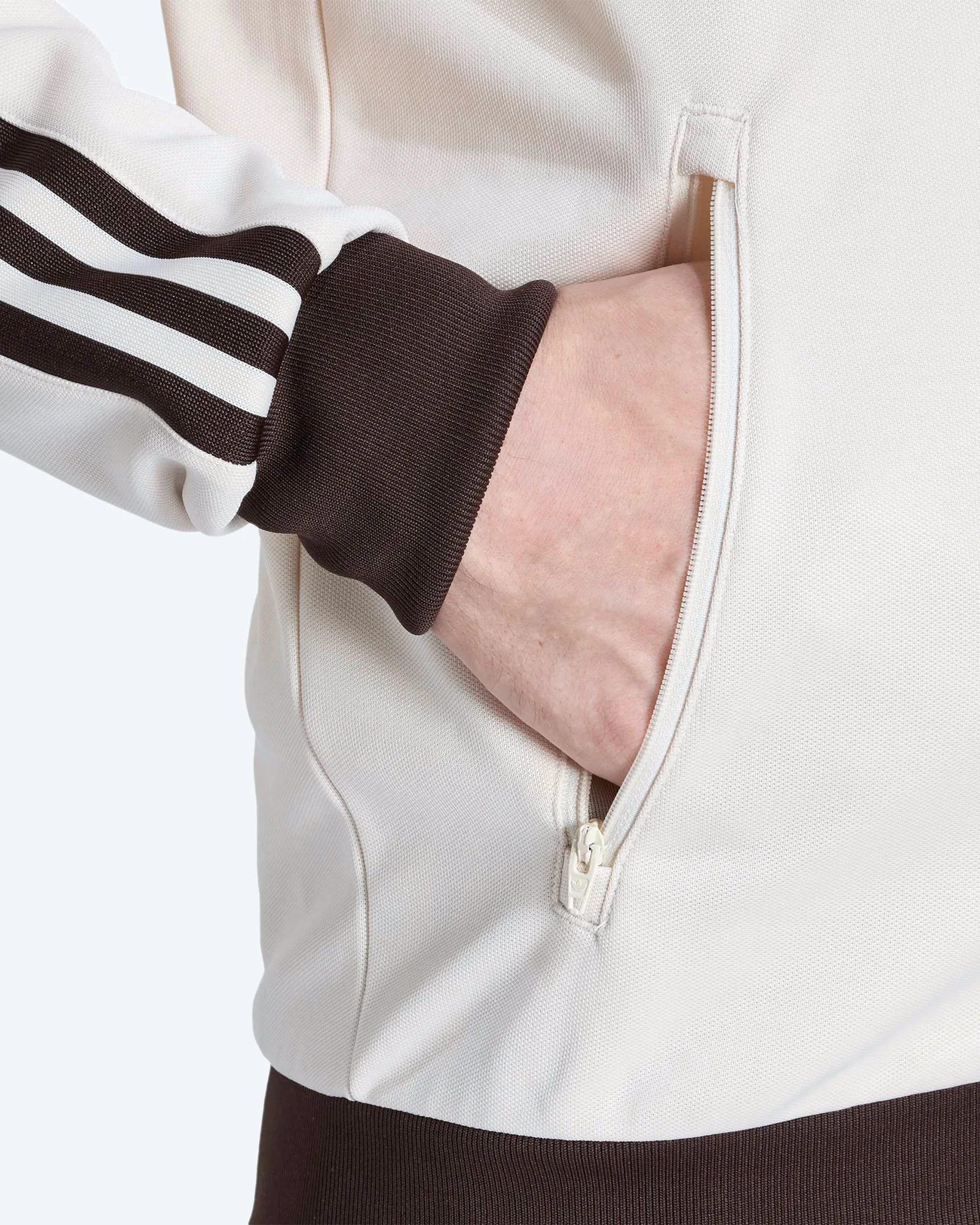adicolor Classic Beckenbauer Track Jacket Wonder White/Aurora Coffee