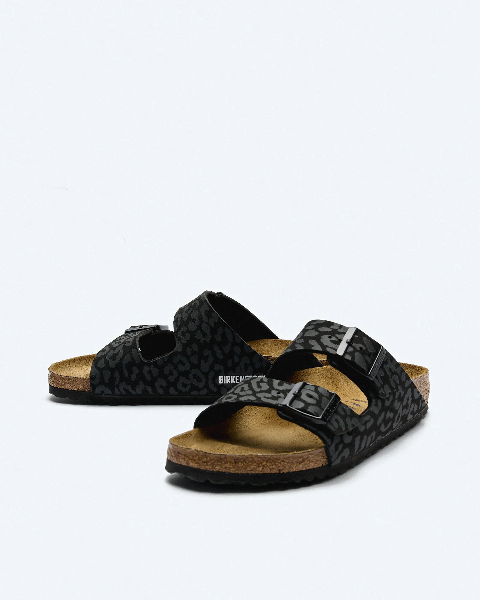 Birkenstock Arizona BS Synthetik (Narrow Fit) Sandals Leo Black Birkenstock Arizona BS Synthetik (Narrow Fit) Sandals Leo Black