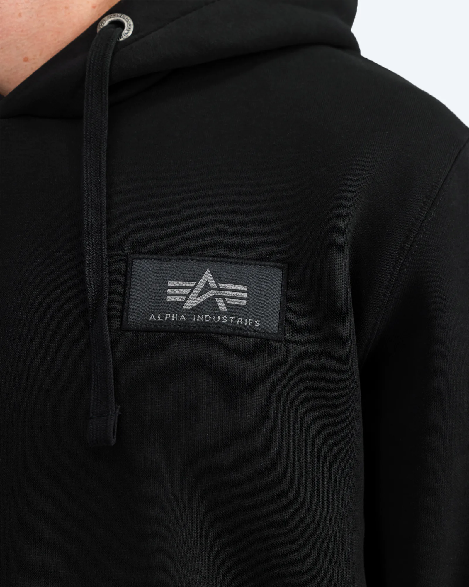 Back Print Hoody Black