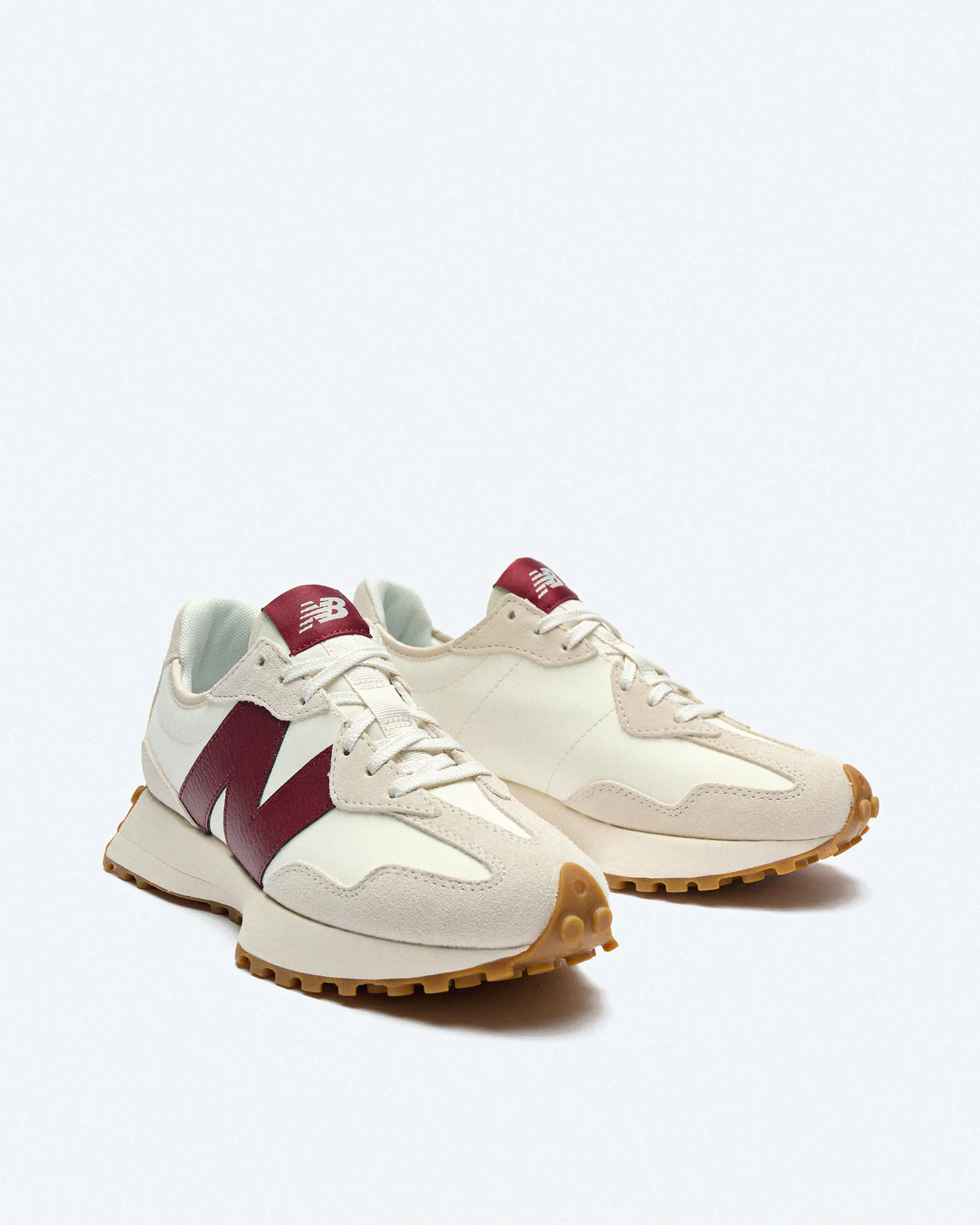 New Balance WS327 Lifestyle Sneaker Moonbeam/Burgundy New Balance WS327 Lifestyle Sneaker Moonbeam/Burgundy