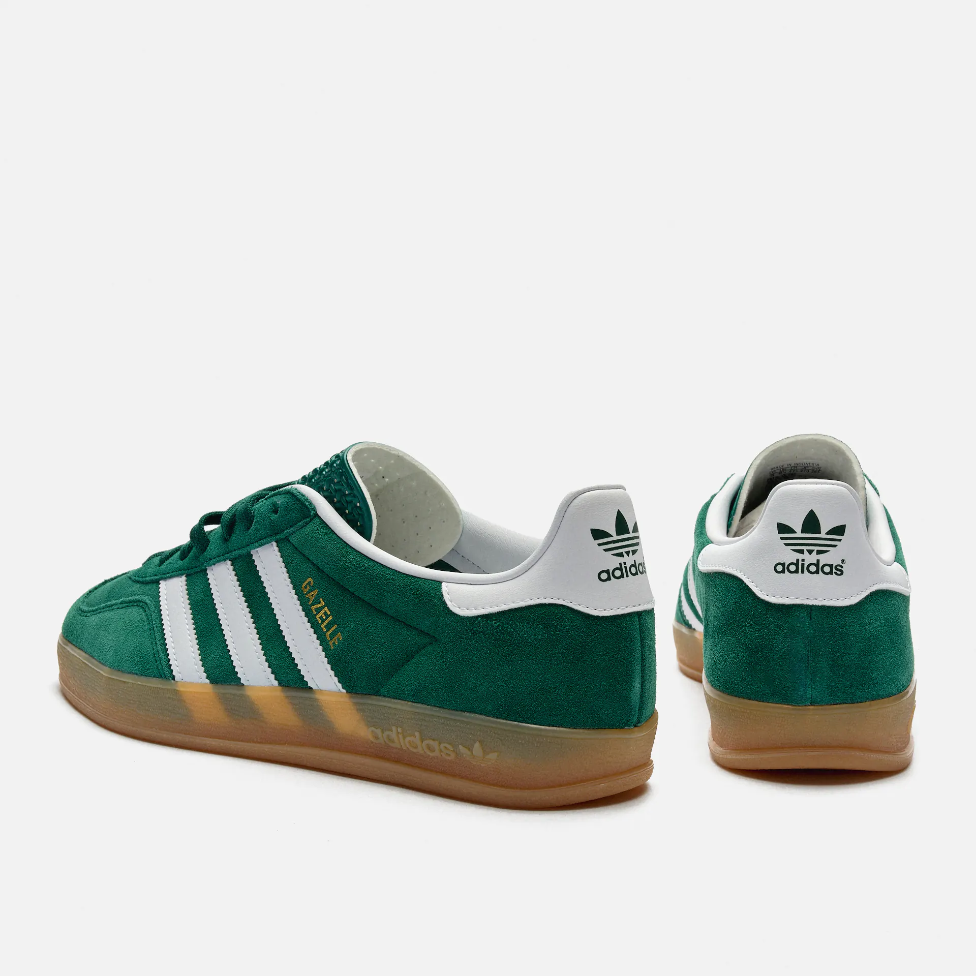 adidas Originals Gazelle Indoor Sneaker Collegiate Green/Footwear White/Gum adidas Originals Gazelle Indoor Sneaker Collegiate Green/Footwear White/Gum