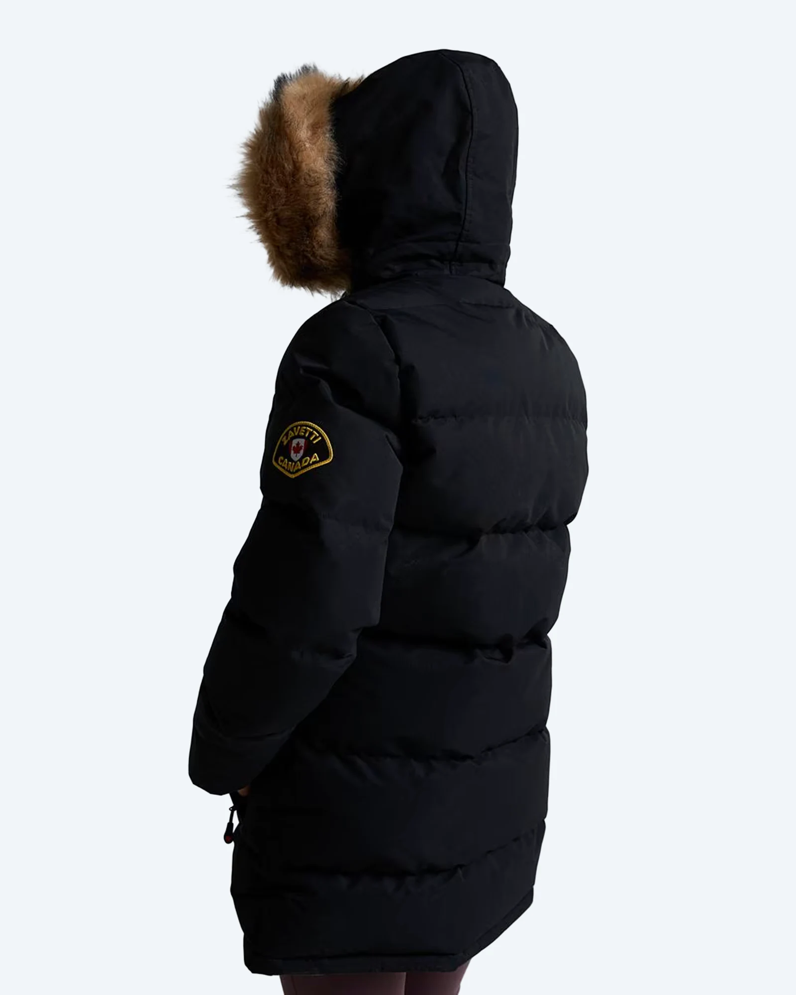 Zavetti Canada Goshawa Puffer Parka Jacket Black