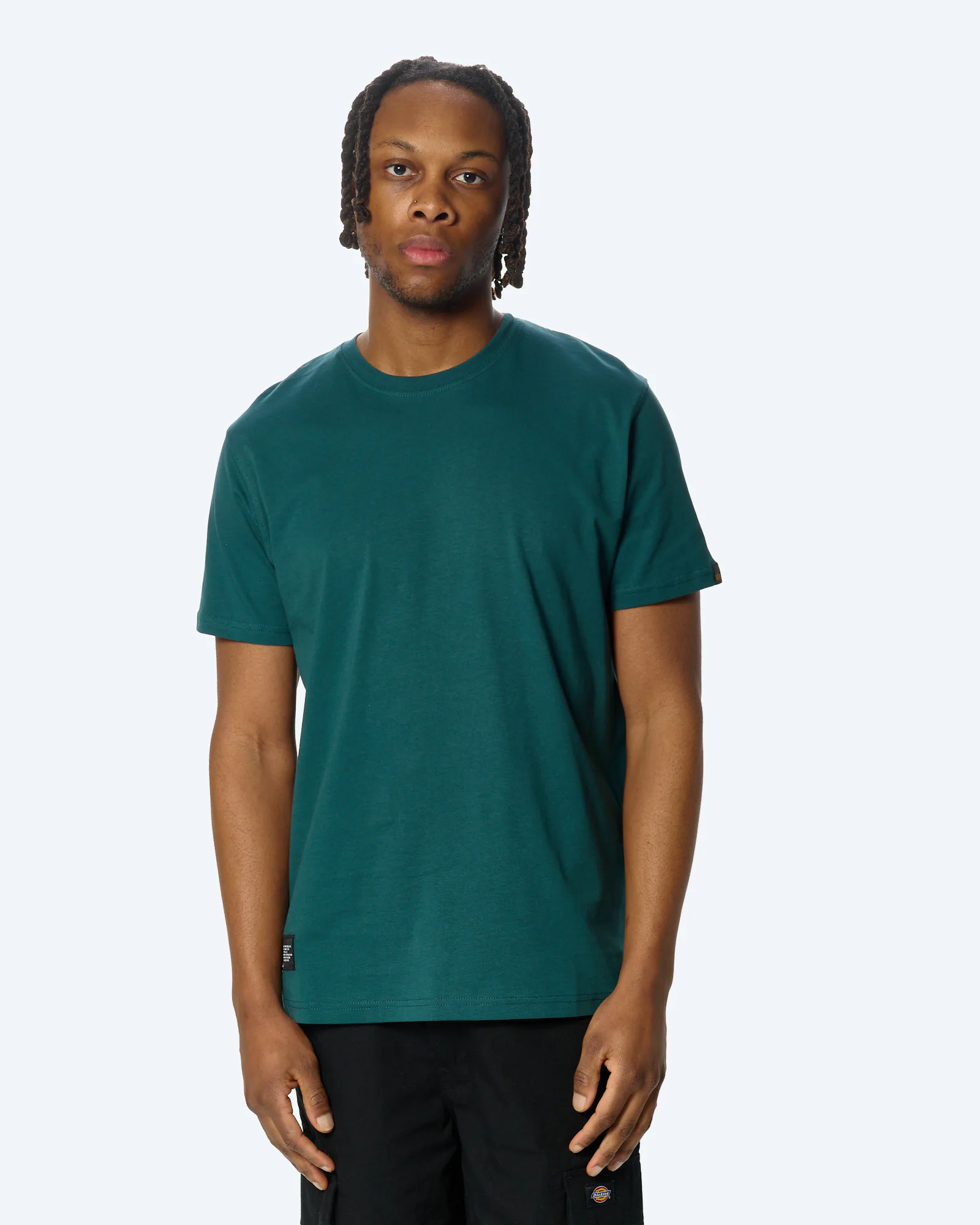 Alpha Industries Basic Label Backprint T-Shirt Deep Petrol