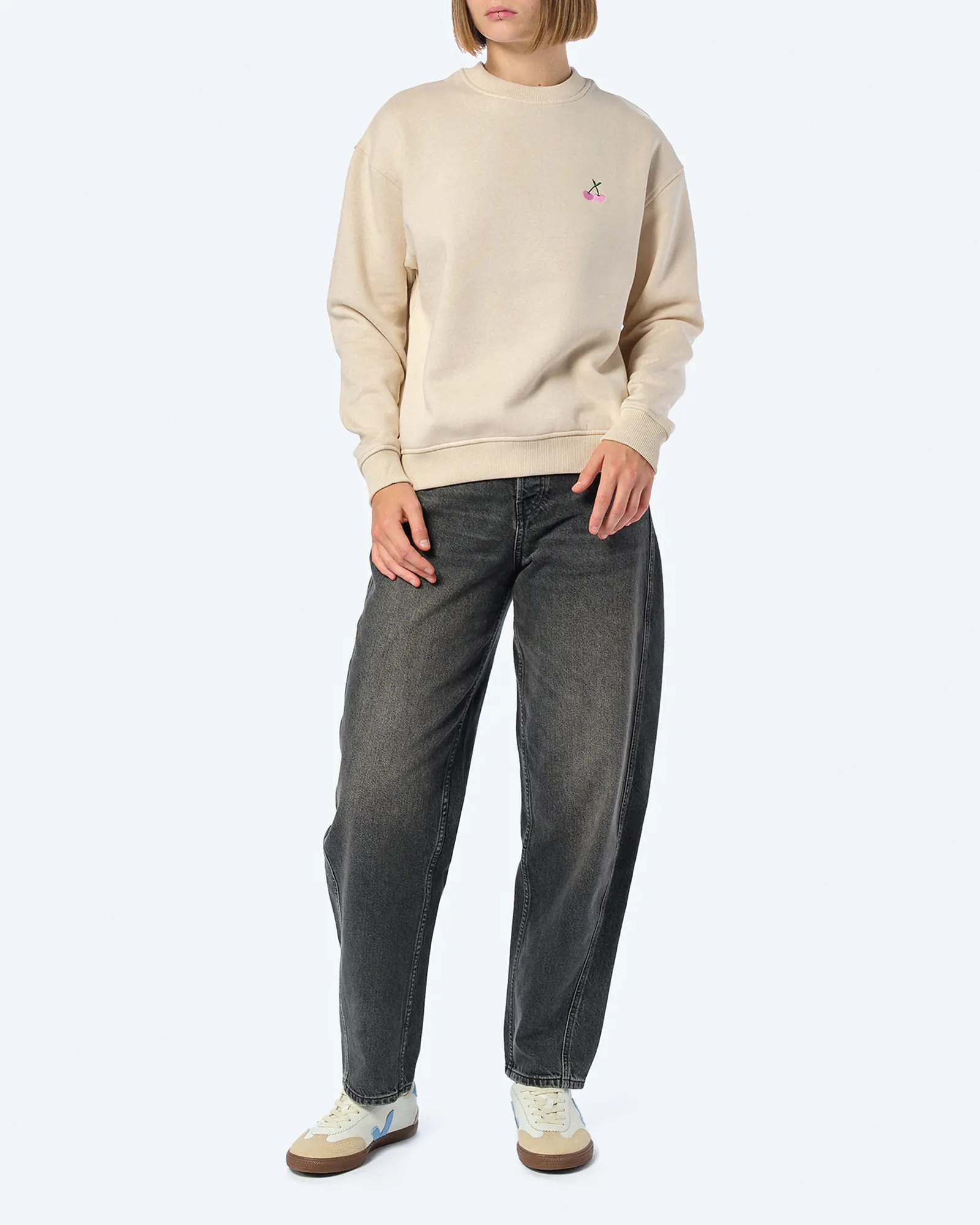 Kleinigkeit Bonjour Swädder Sweatshirt Beige Kleinigkeit Bonjour Swädder Sweatshirt Beige