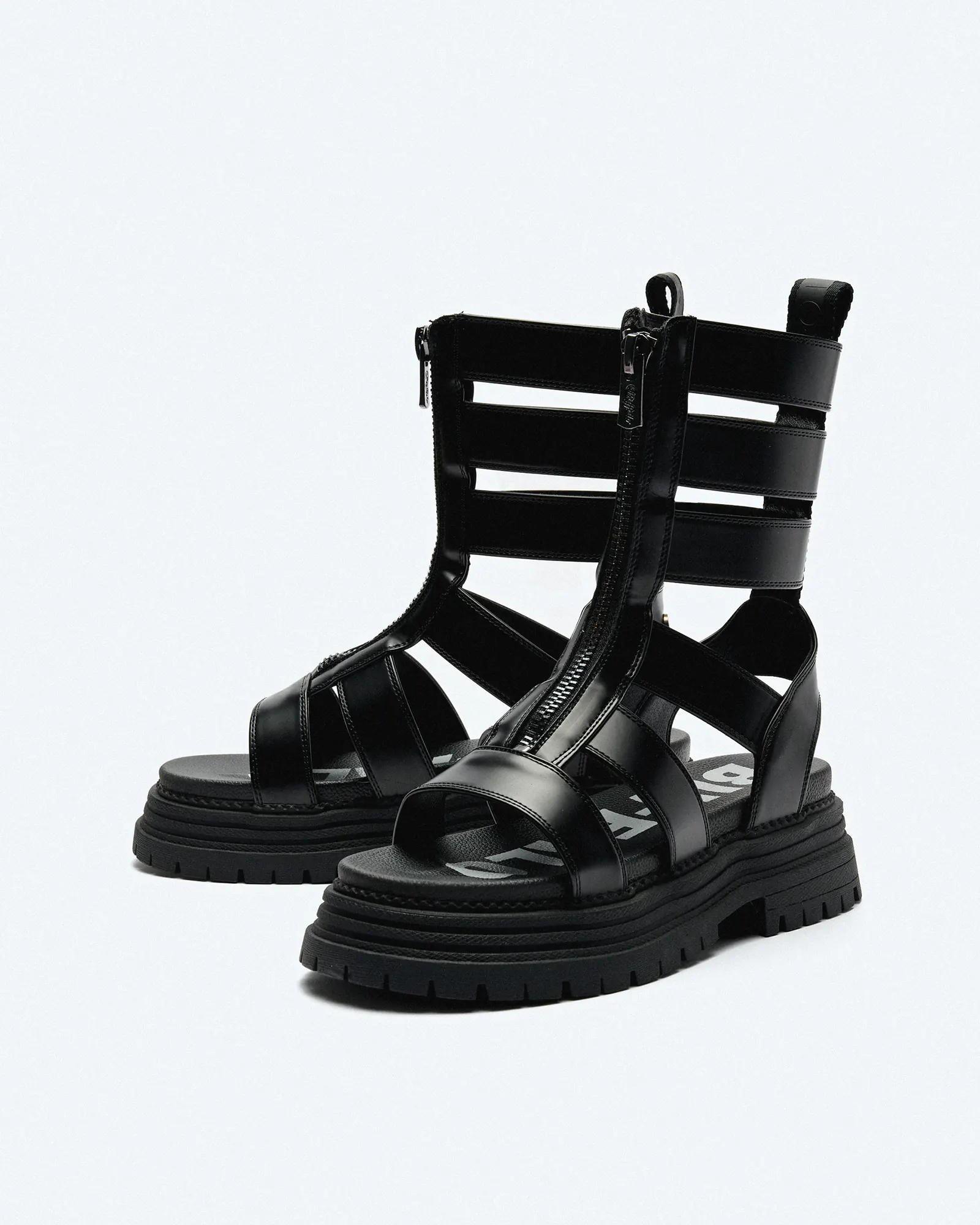 Buffalo Lennox Zeus Vegan Box Sandals Black  Buffalo Lennox Zeus Vegan Box Sandals Black