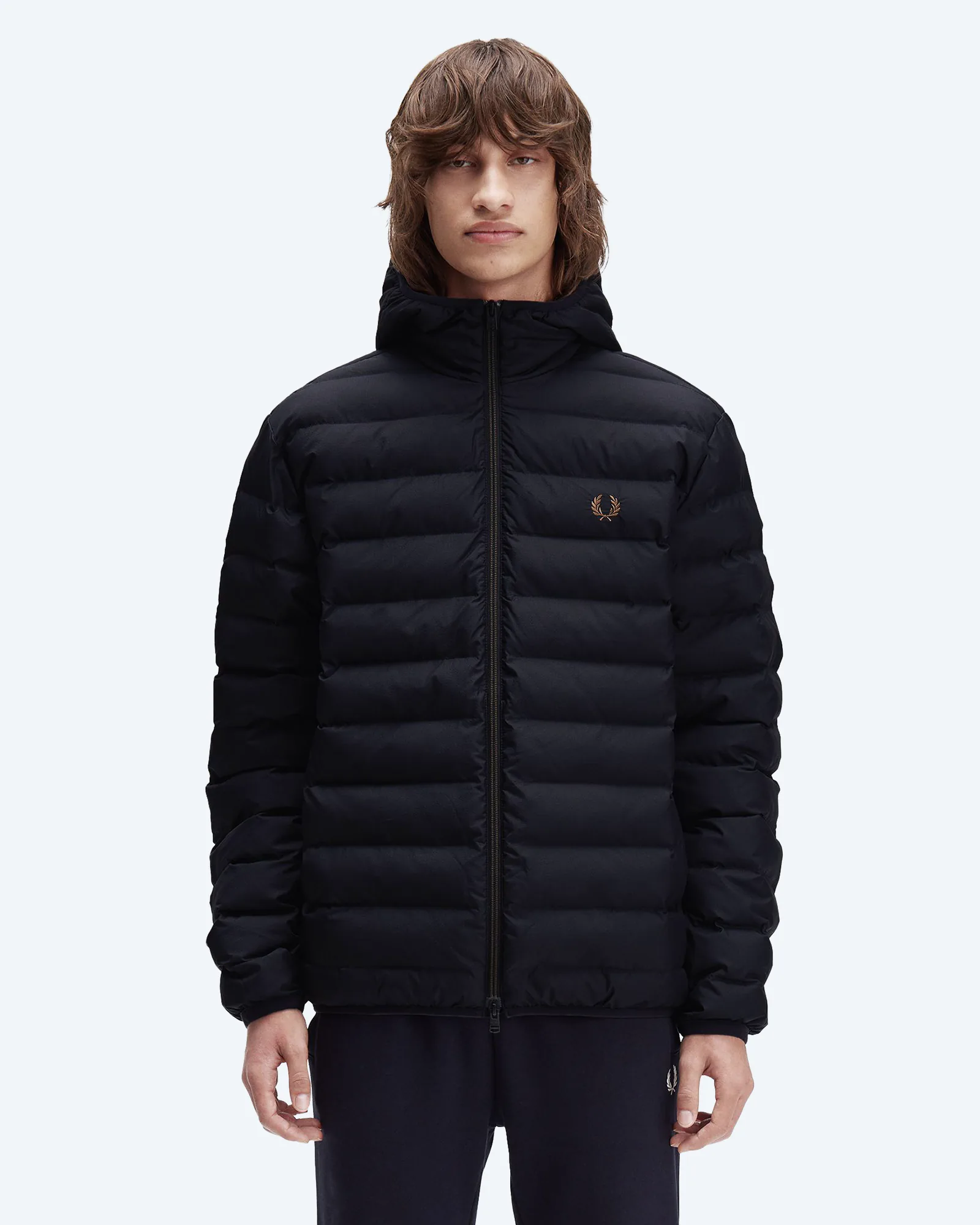 Hooded Insulated Jacket Black