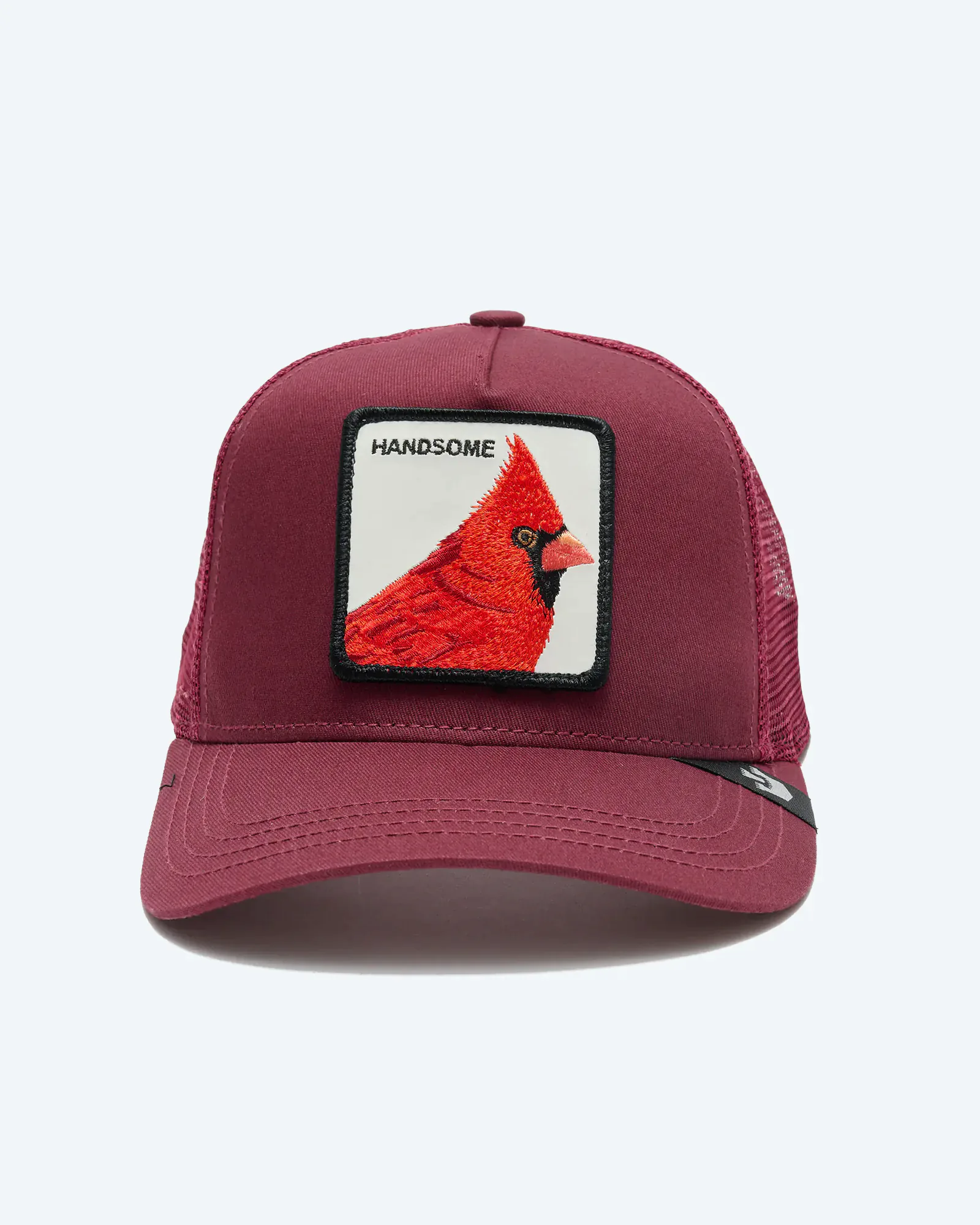 Goorin Bros Handsome Baseball Trucker Cap Maroon Goorin Bros Handsome Baseball Trucker Cap Maroon