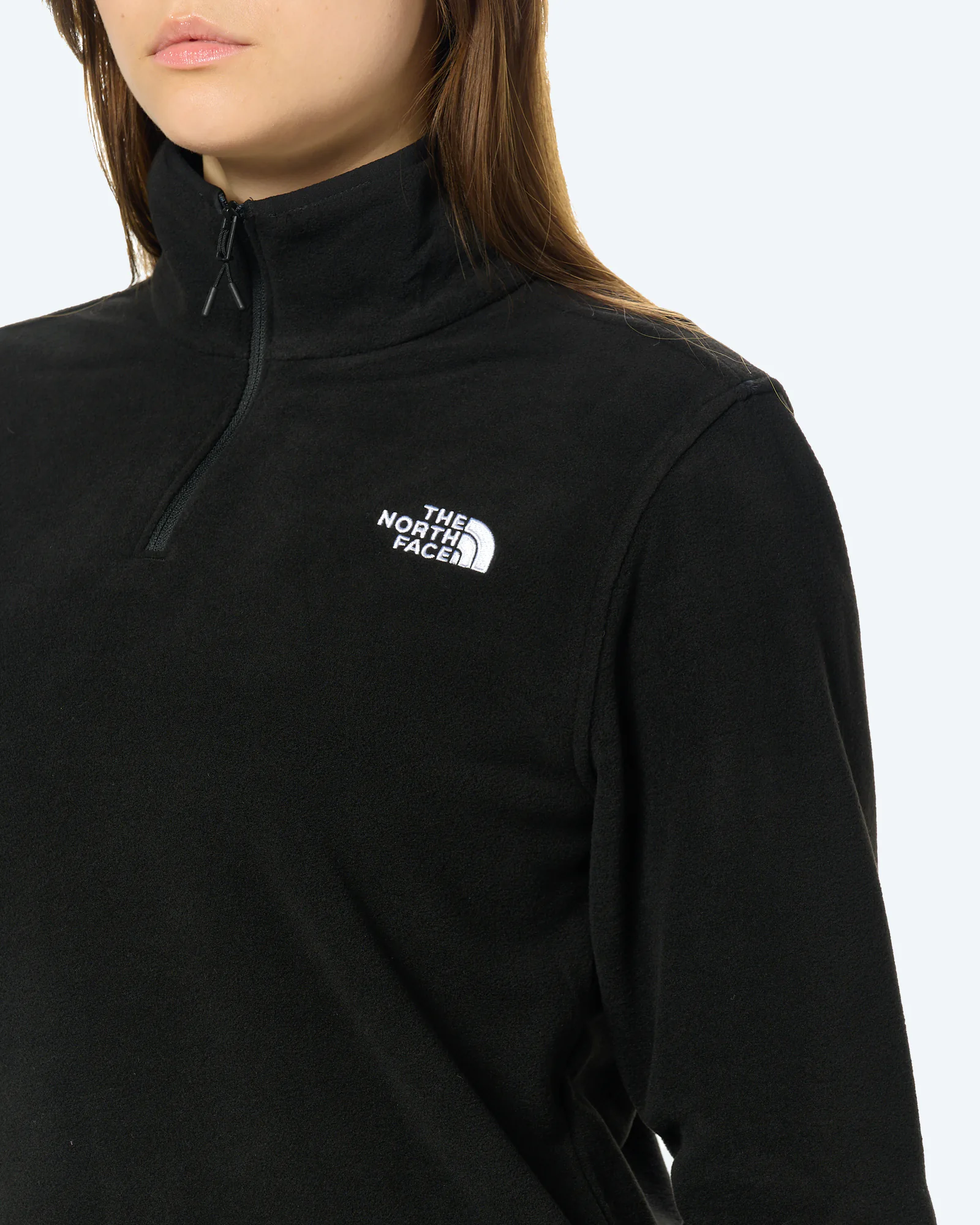 The North Face Womens Glacier Fleece 1/4 Zip Jacket Black
