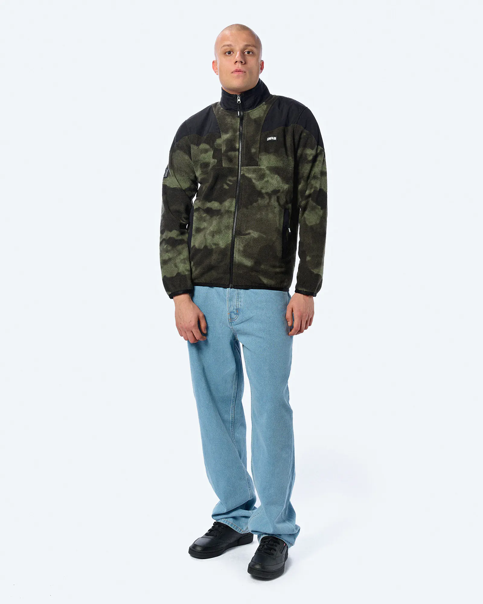 Unfair Athletics Fabric Mix Fleece Jacket Camo
